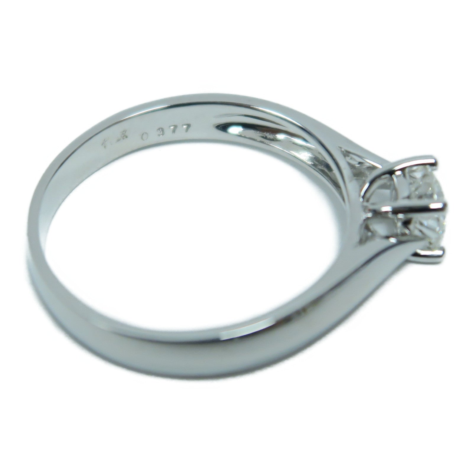 JEWELRY 18K白金Diamond Ring 0.377ct鑽石戒指US#6.5