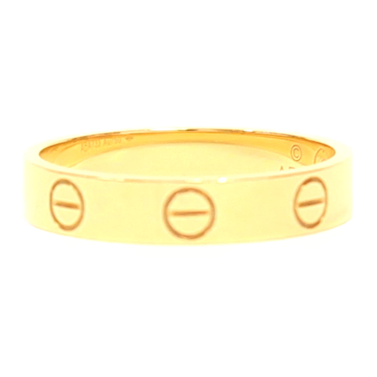 CARTIER 18K黃金Love Ring戒指#53/US#6.25