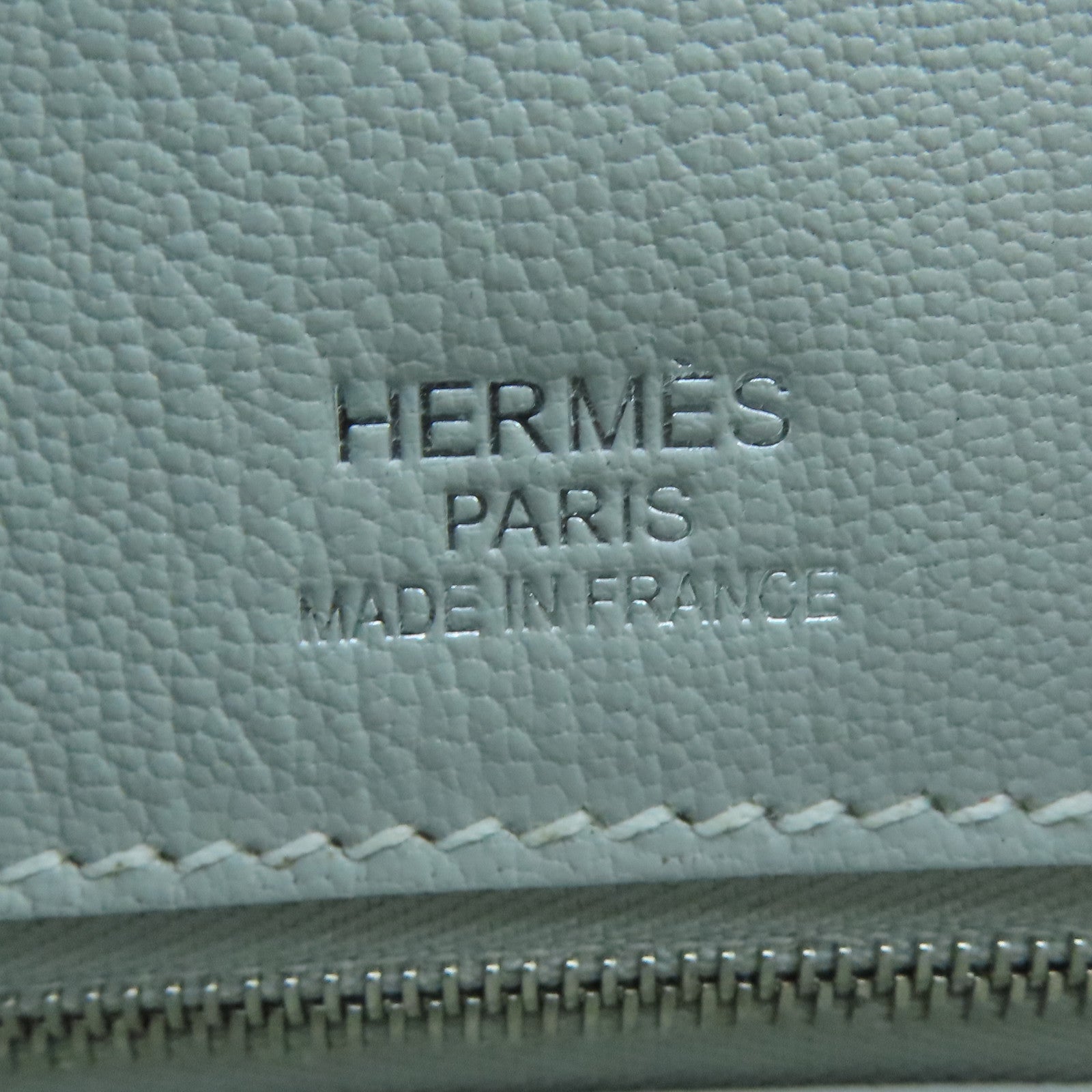 HERMES Clemence皮革/麂皮皮革Birkin 35 Ghillies銀扣手挽袋灰色