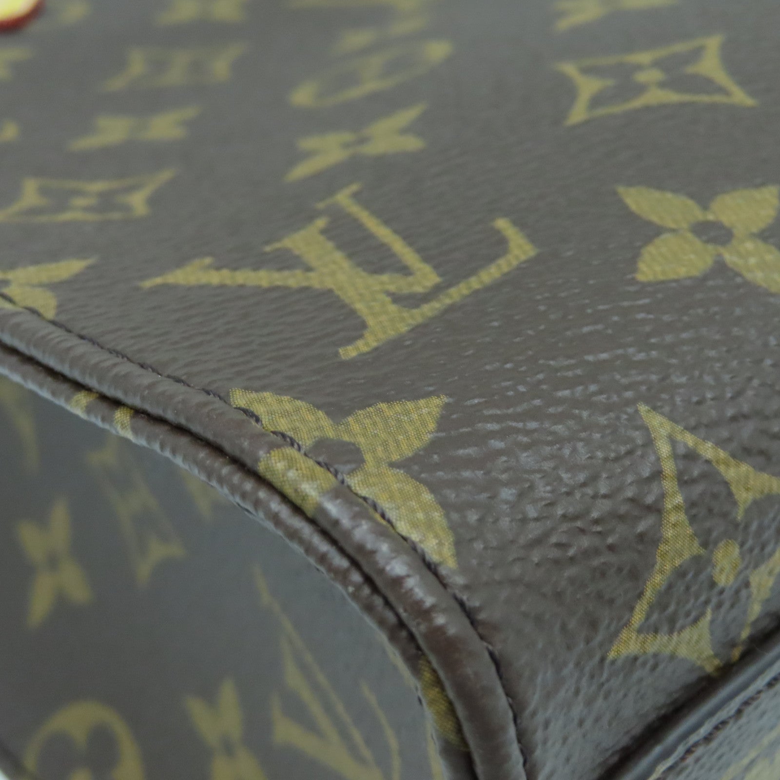 LOUIS VUITTON Monogram Plat BB金扣手挽肩背兩用袋棕色