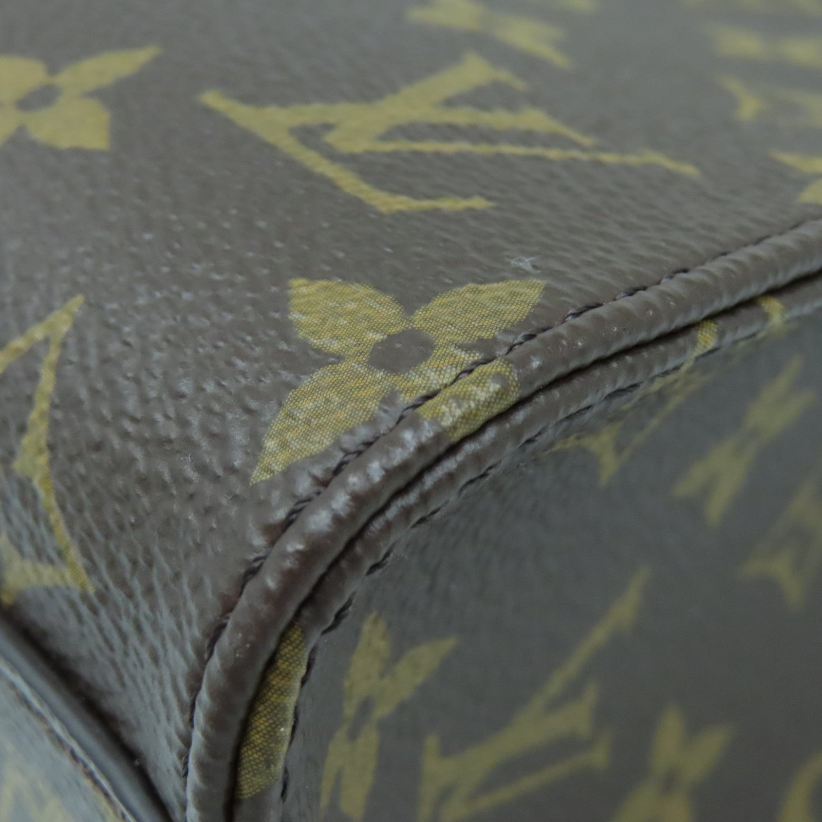 LOUIS VUITTON Monogram Plat BB金扣手挽肩背兩用袋棕色