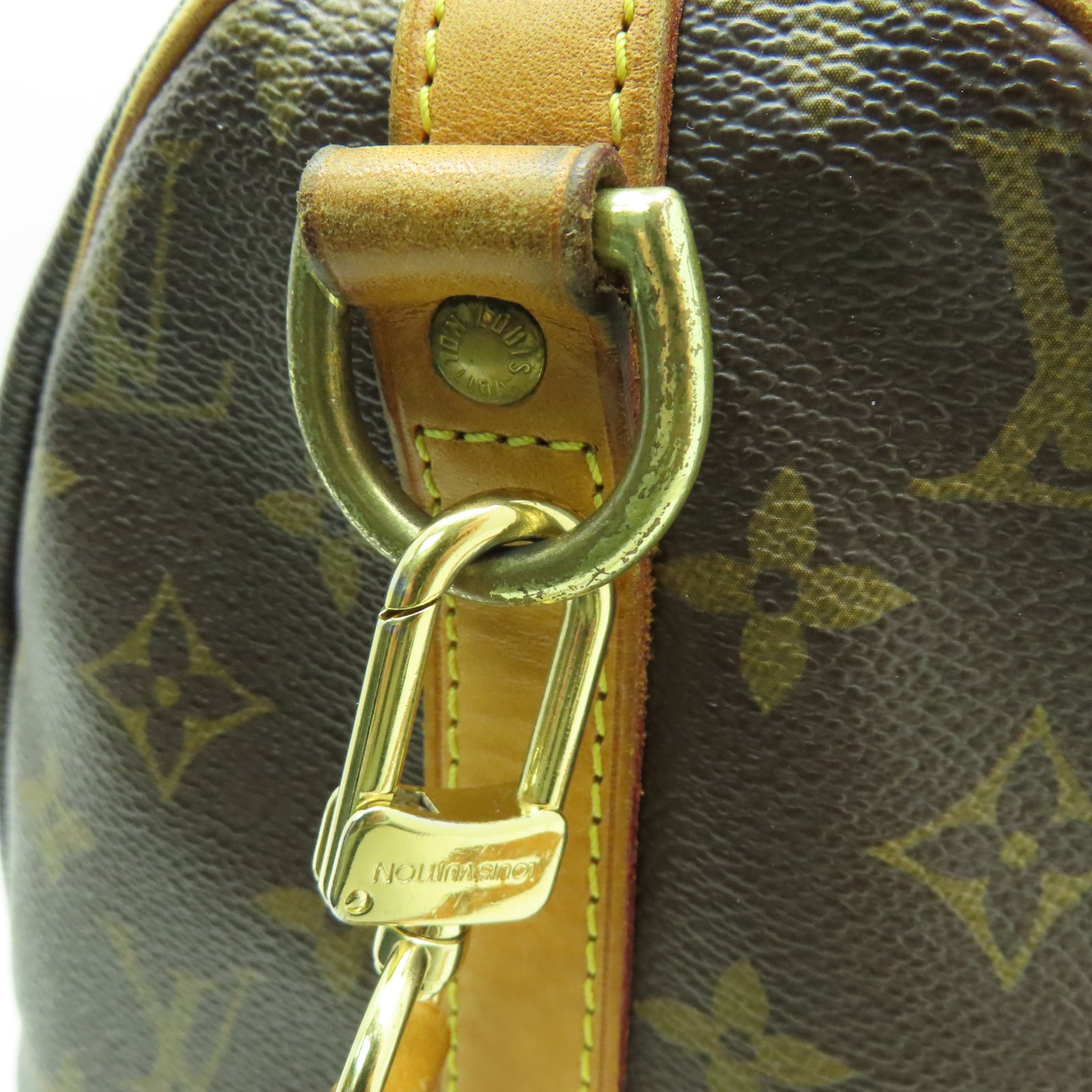 LOUIS VUITTON Monogram Speedy Bandouliere 30金扣手挽肩背兩用袋啡色