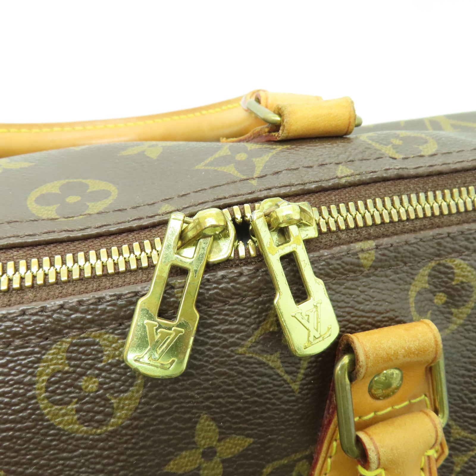 LOUIS VUITTON Monogram Speedy Bandouliere 30金扣手挽肩背兩用袋啡色
