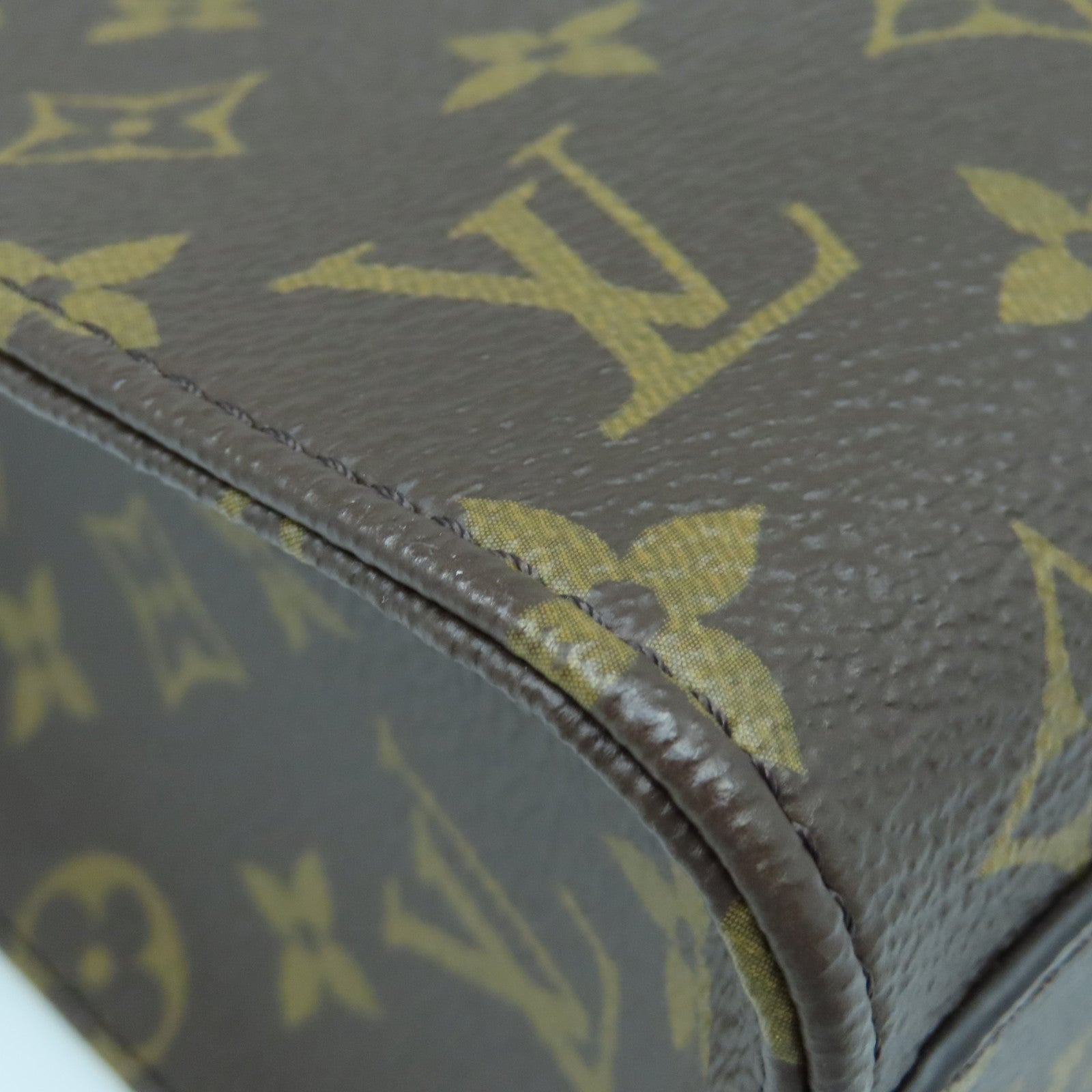 LOUIS VUITTON Monogram Plat BB金扣手挽肩背兩用袋棕色