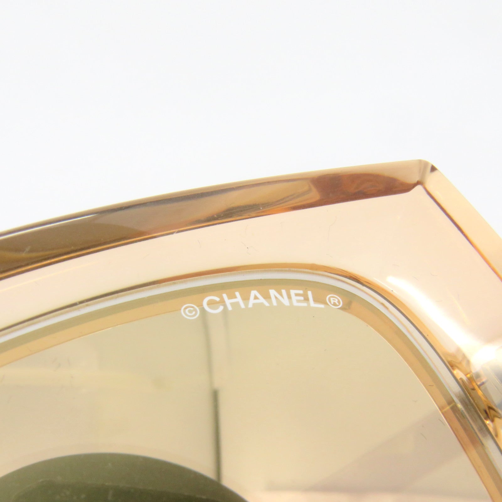 CHANEL PVC Sunglasses太陽眼鏡金色/粉紅色