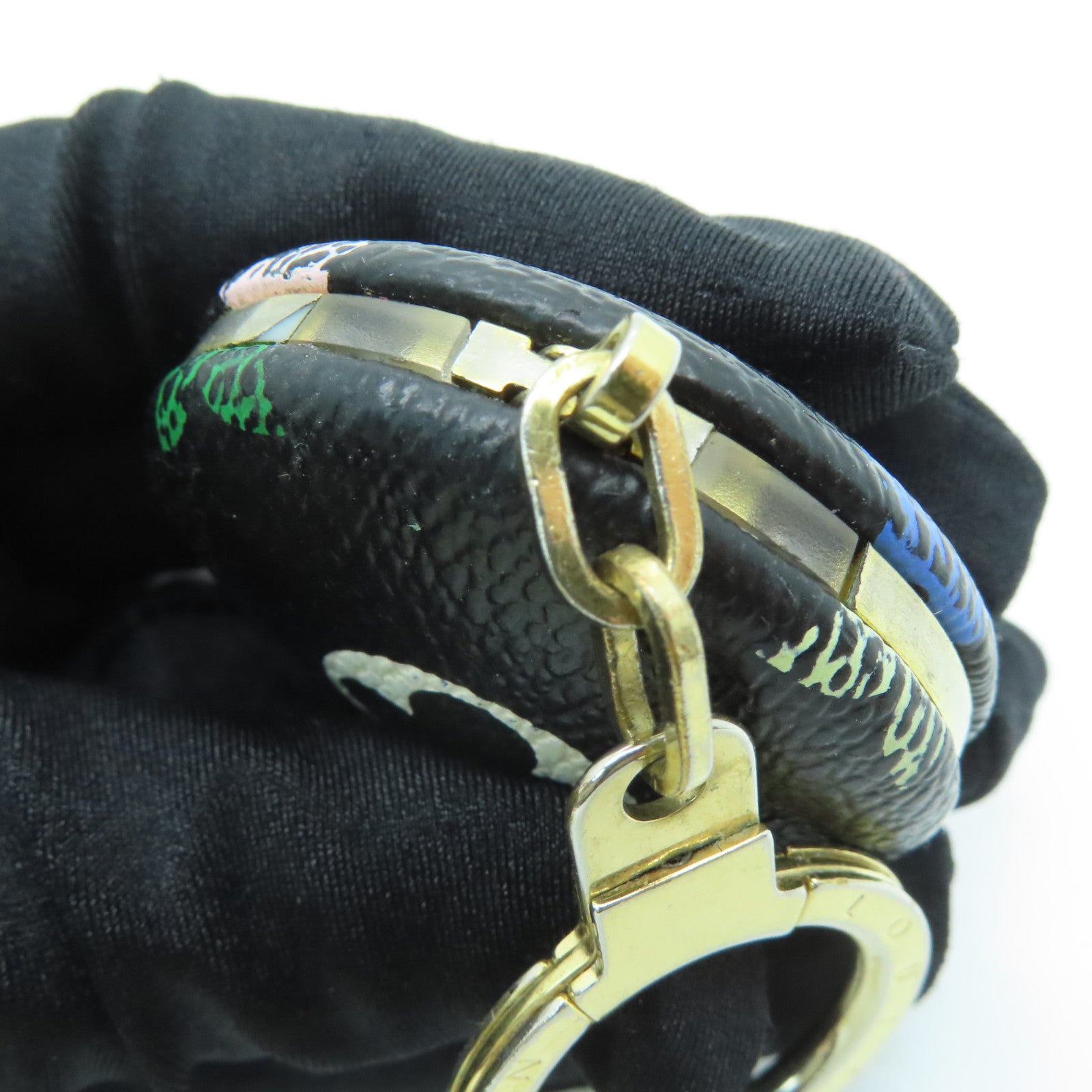 LOUIS VUITTON Monogram Multicolore Key Holder Keychain / Ornament Black / Color