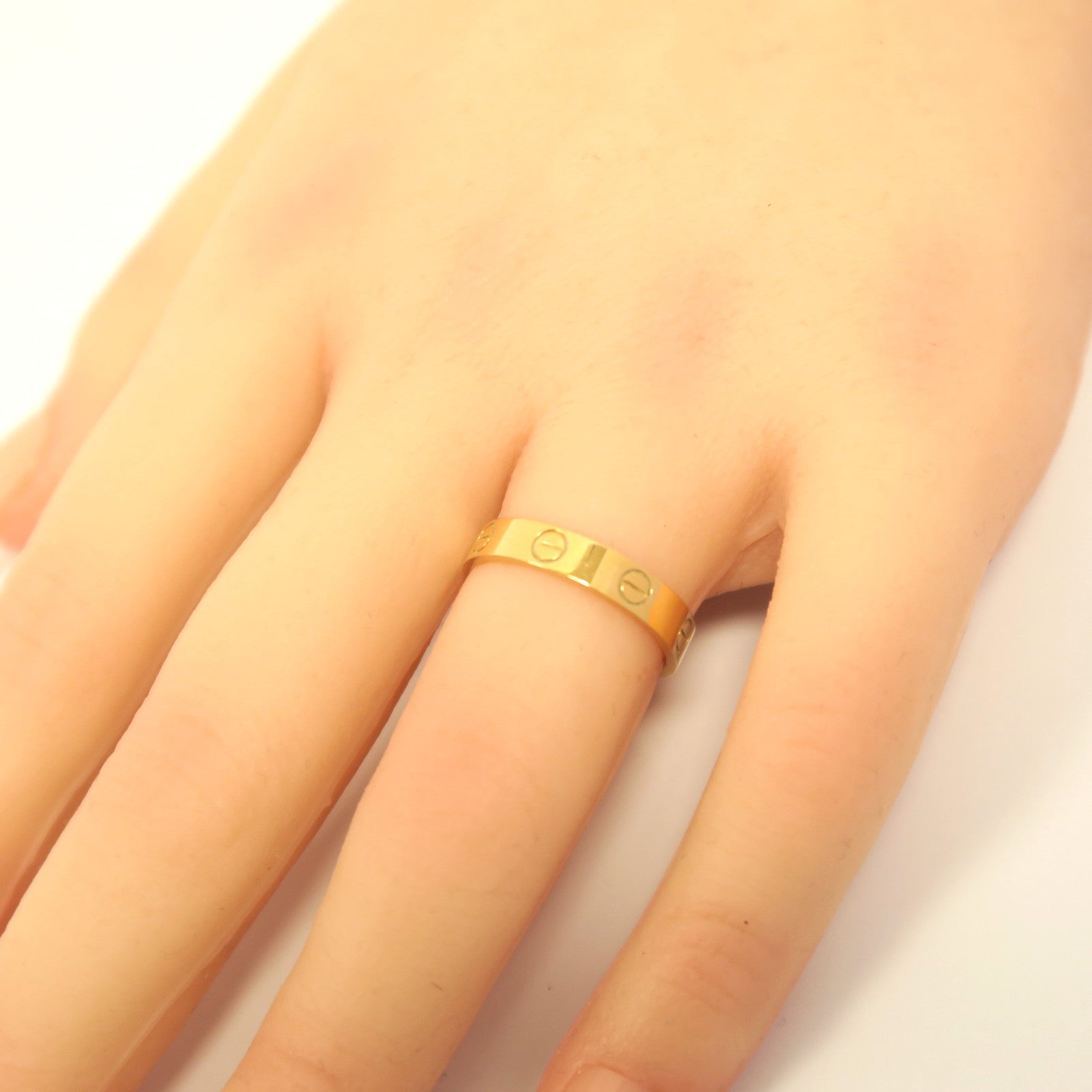 CARTIER 18K黃金Love Ring戒指#53/US#6.25