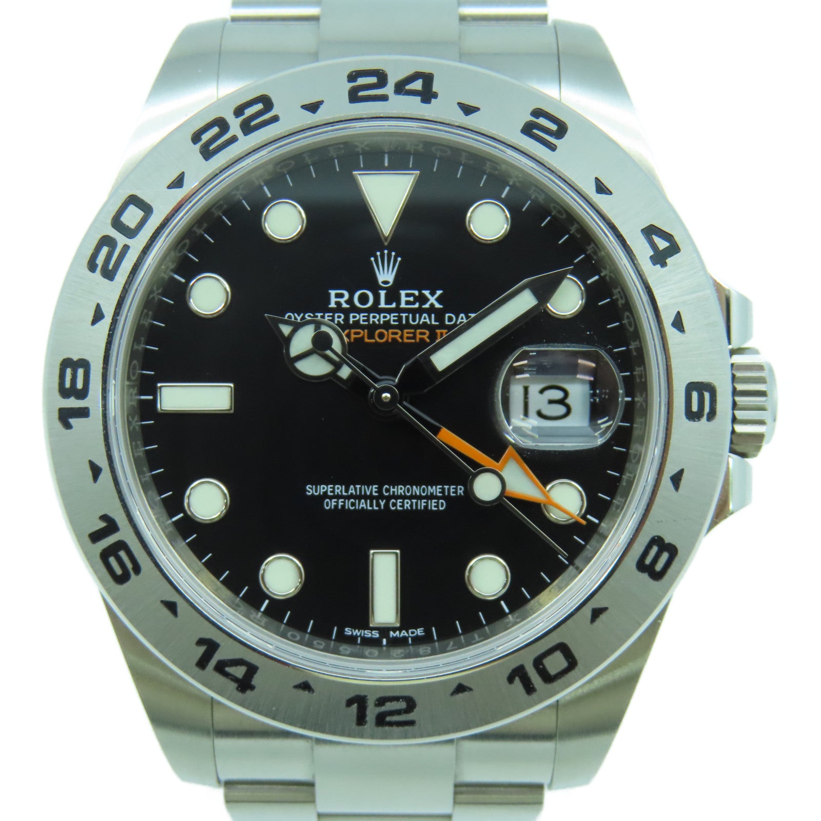 ROLEX ExplorerII 42mm不鏽鋼手錶自動機芯黑色