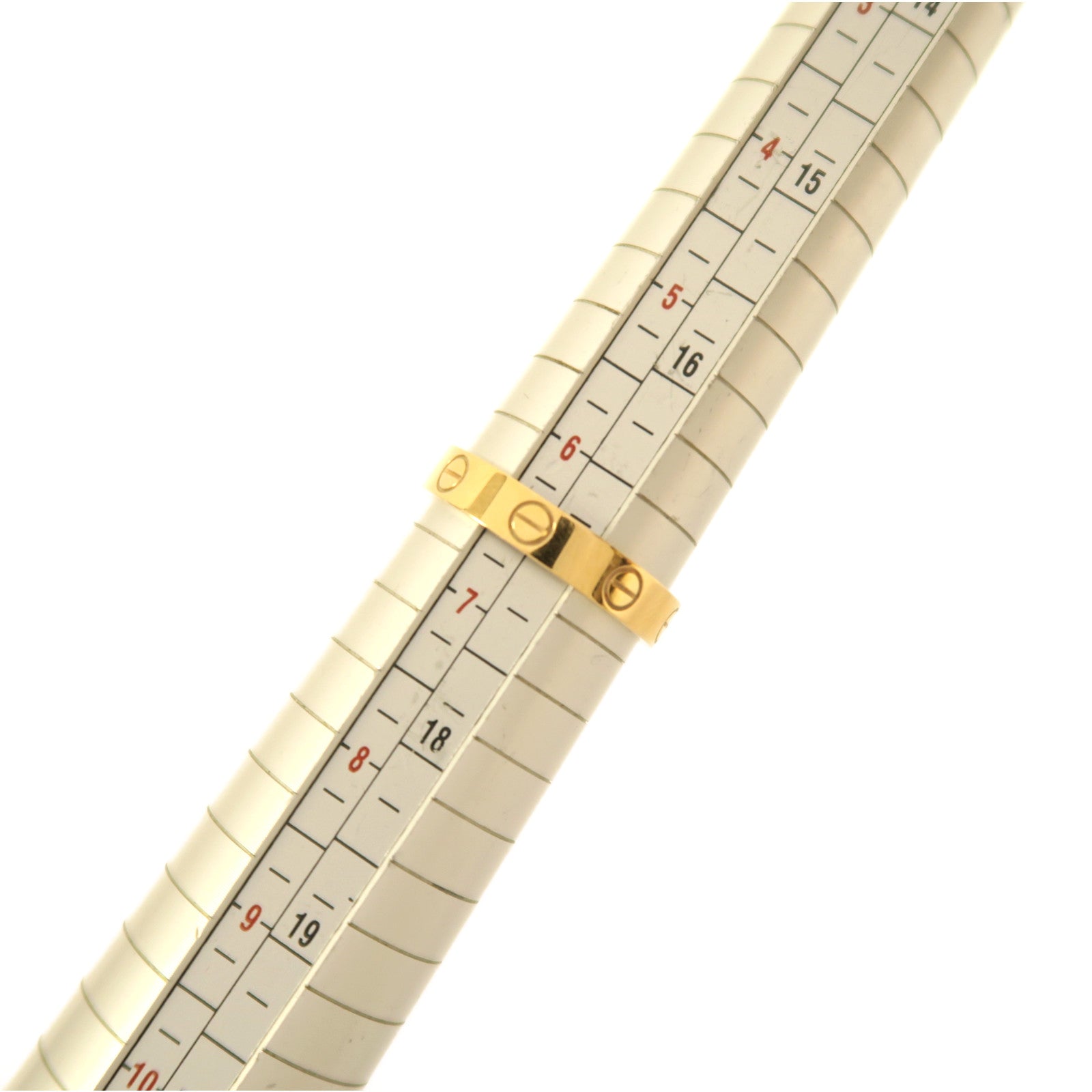 CARTIER 18K黃金Love Ring戒指#53/US#6.25