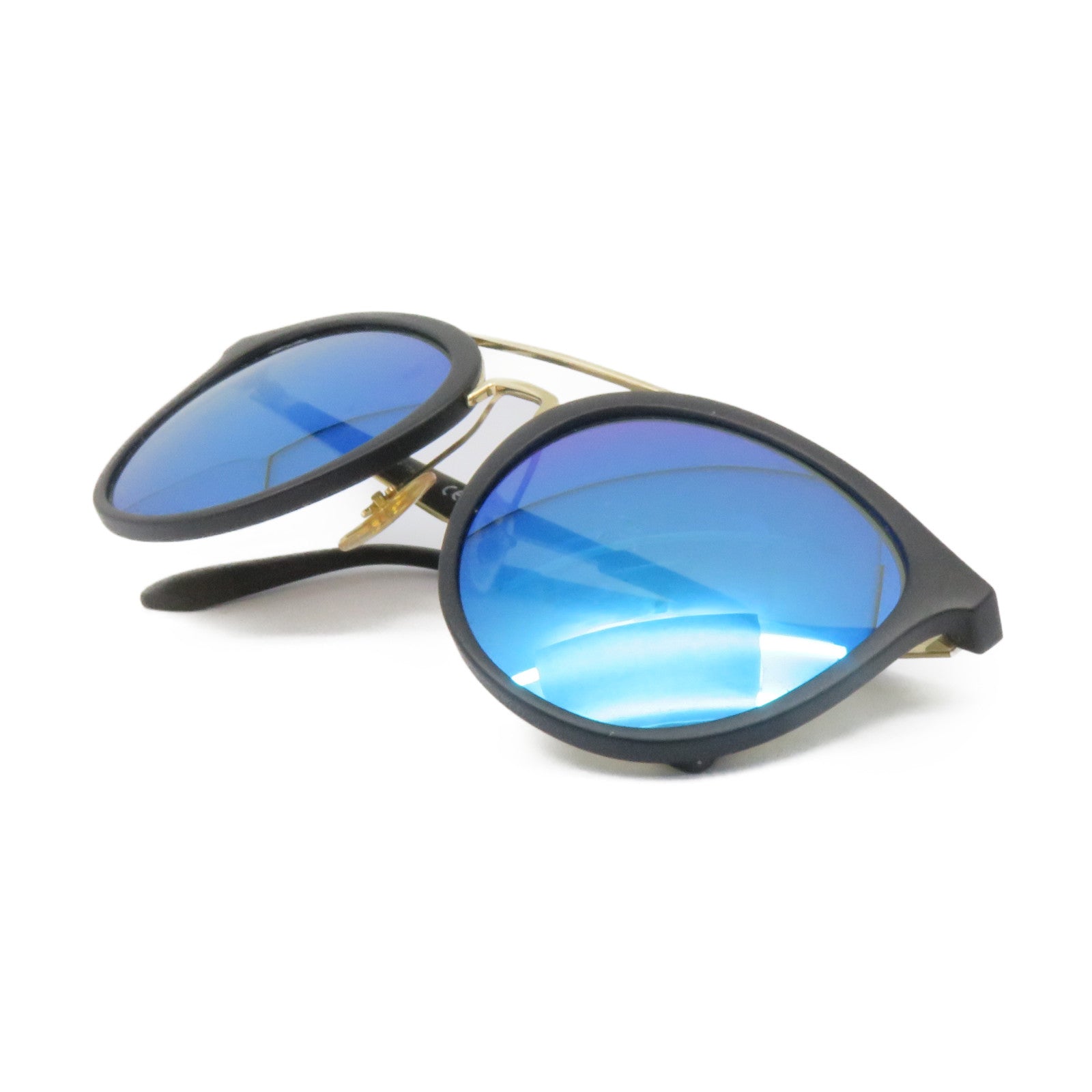 Ray-Ban 金屬/PVC Sunglasses太陽眼鏡黑色/藍色/金色