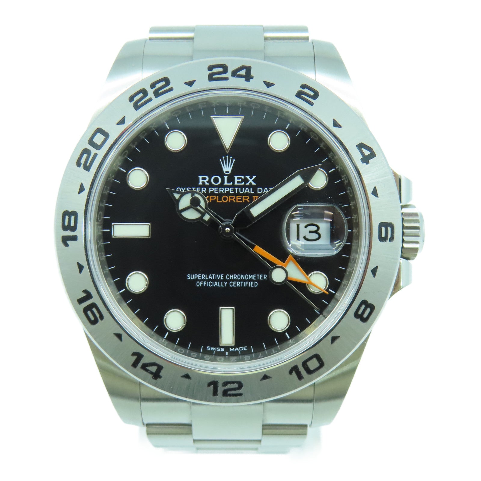 ROLEX ExplorerII 42mm不鏽鋼手錶自動機芯黑色