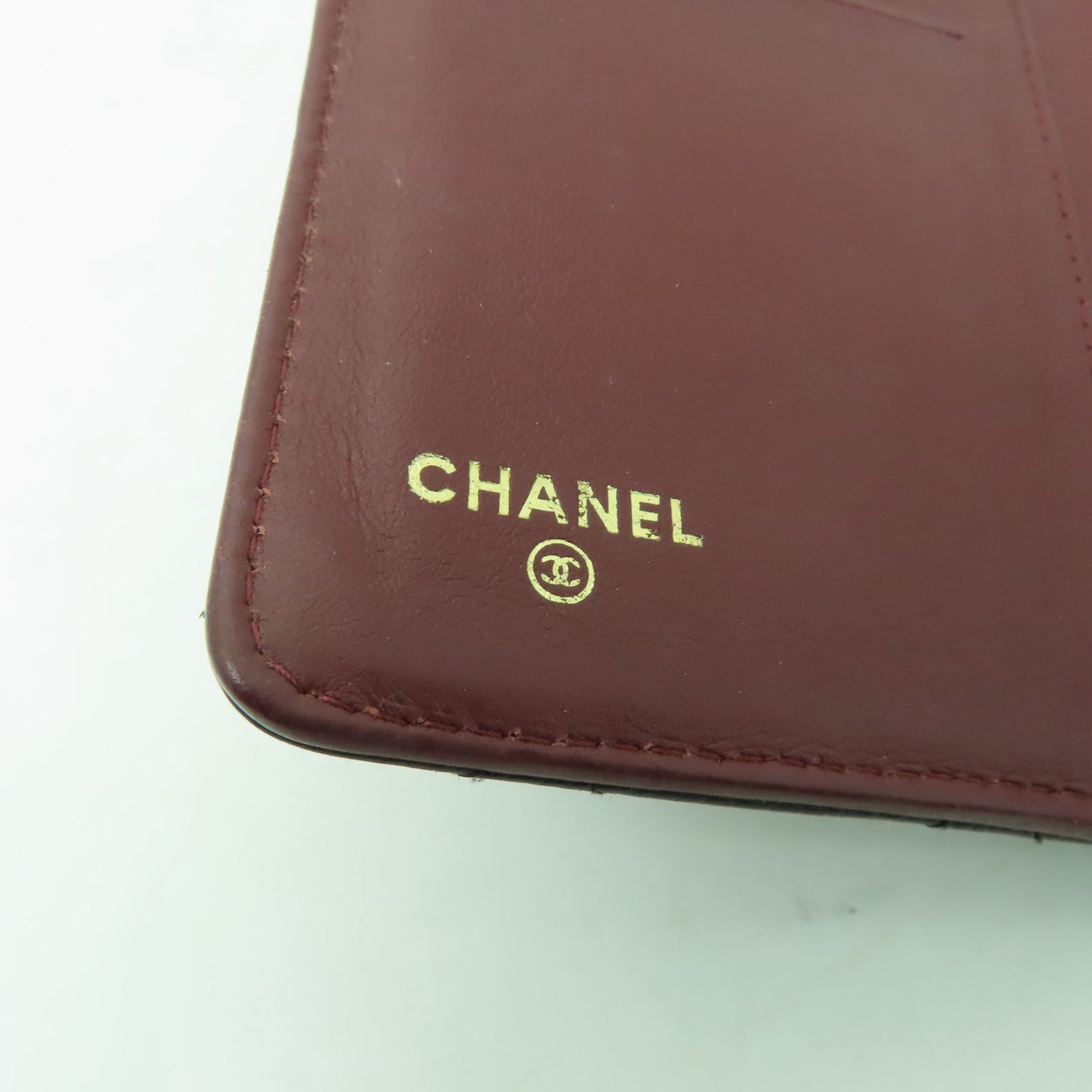 CHANEL Caviar皮革Wallet金扣錢包黑色