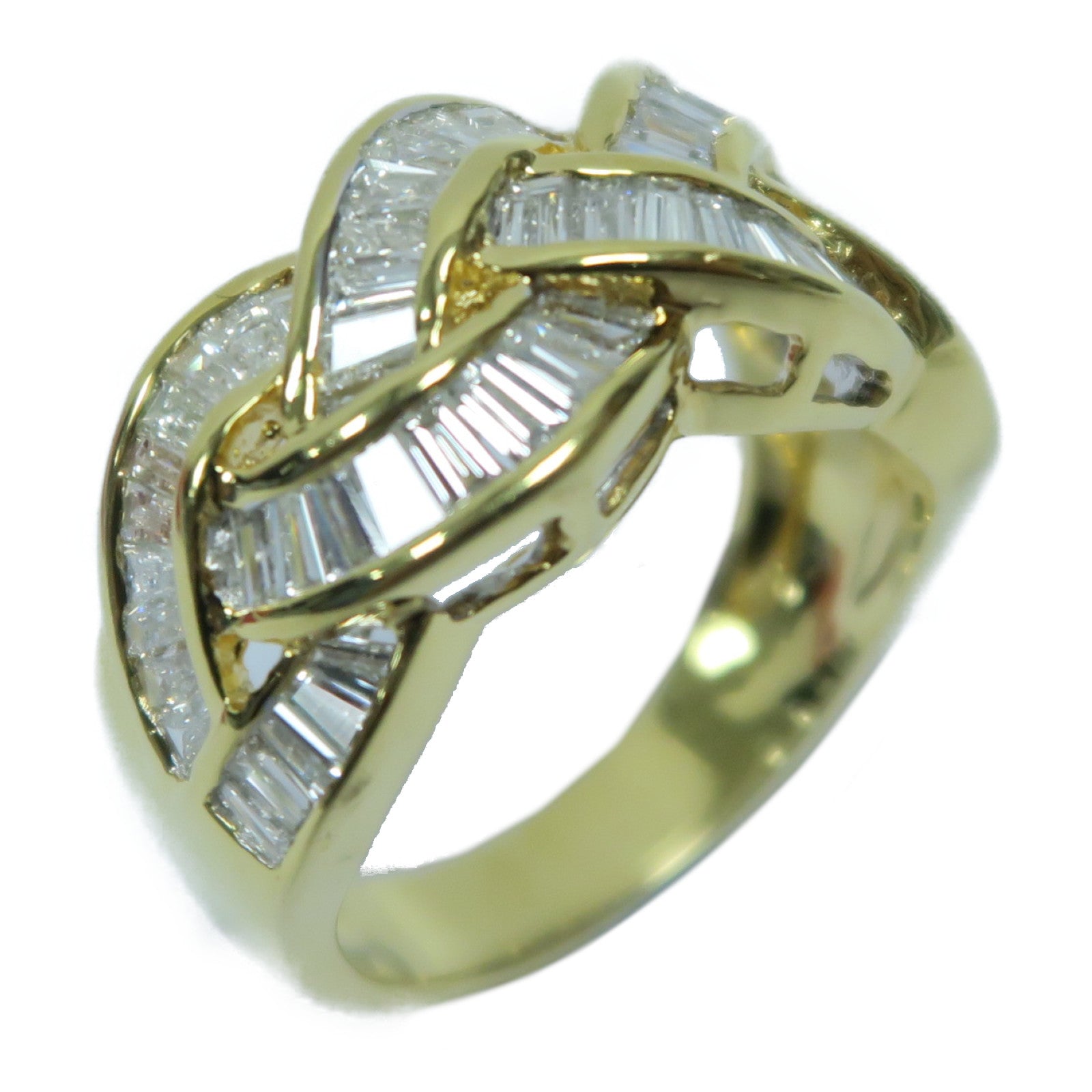 JEWELRY 18K黃金Diamond Ring鑽石戒指金色US#5.5