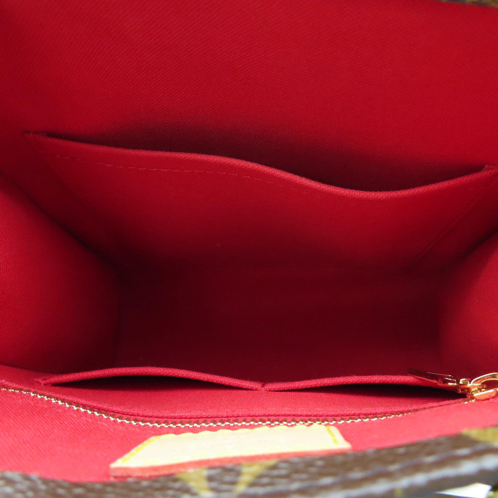 LOUIS VUITTON Monogram Plat BB金扣手挽肩背兩用袋棕色