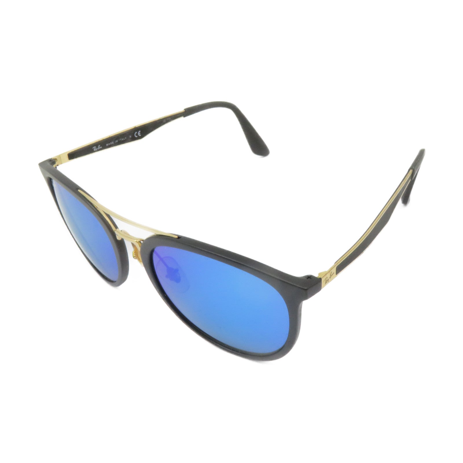 Ray-Ban 金屬/PVC Sunglasses太陽眼鏡黑色/藍色/金色