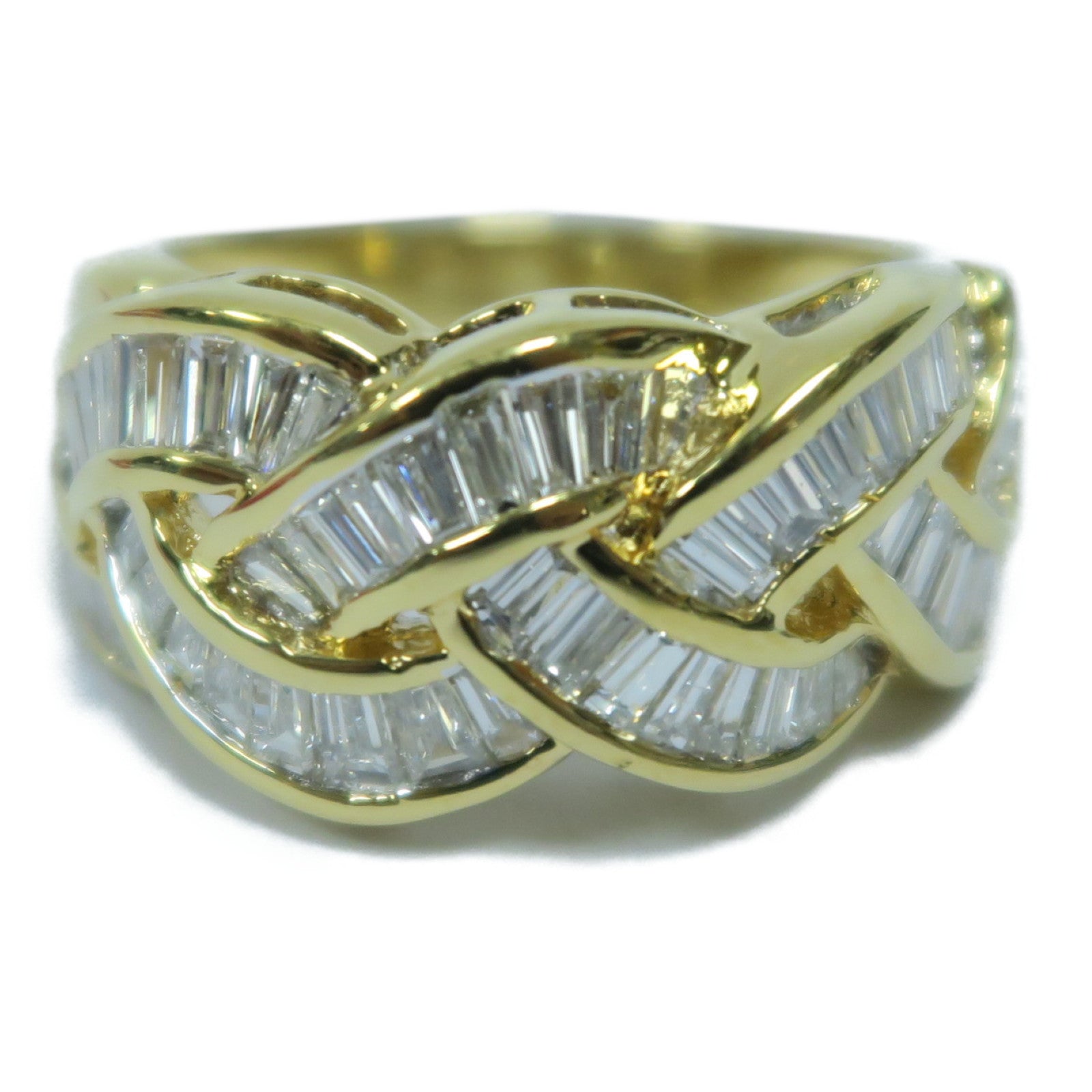 JEWELRY 18K黃金Diamond Ring鑽石戒指金色US#5.5