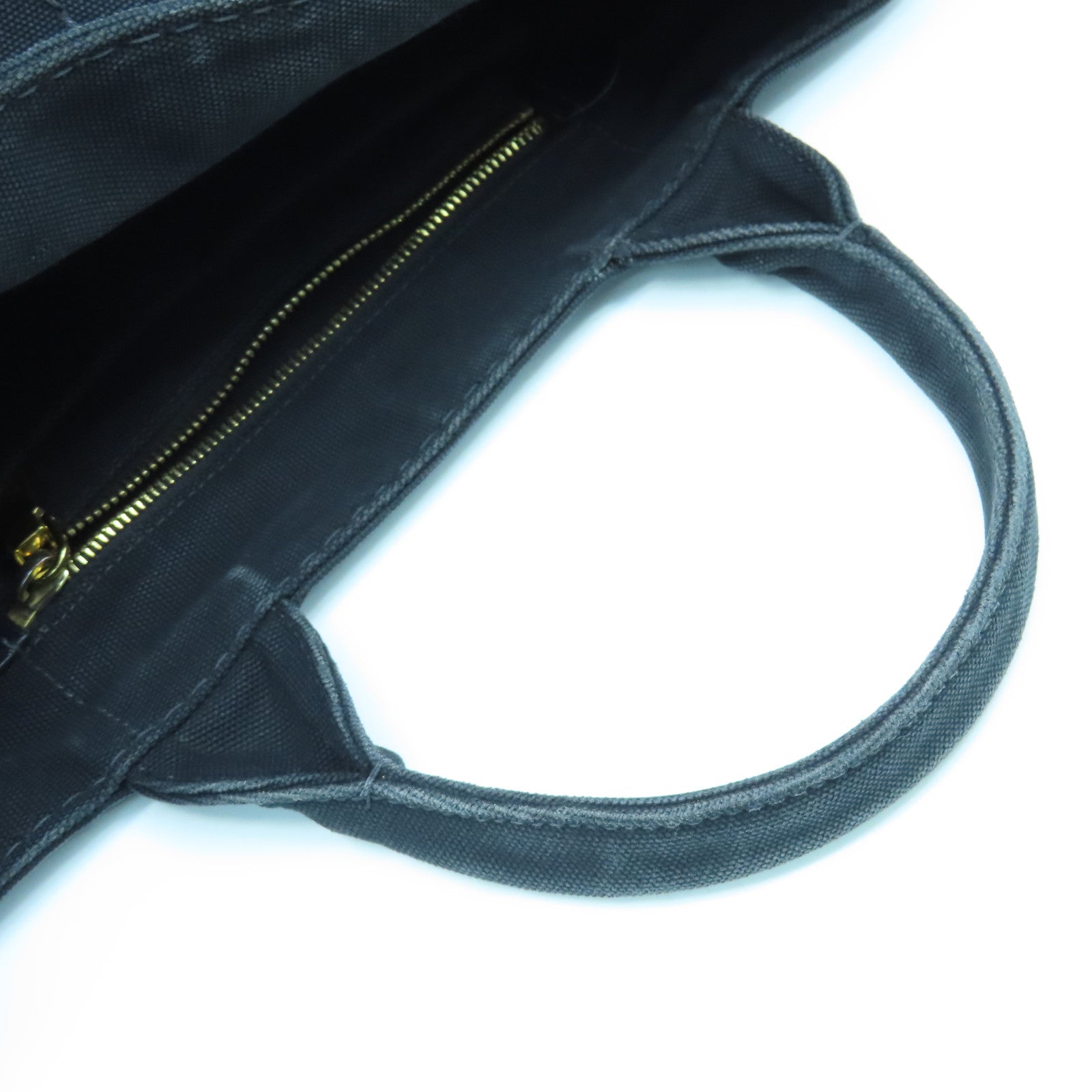 PRADA Canvas 2way Shoulder Bag Gold Buckle Handle Shoulder Bag Black