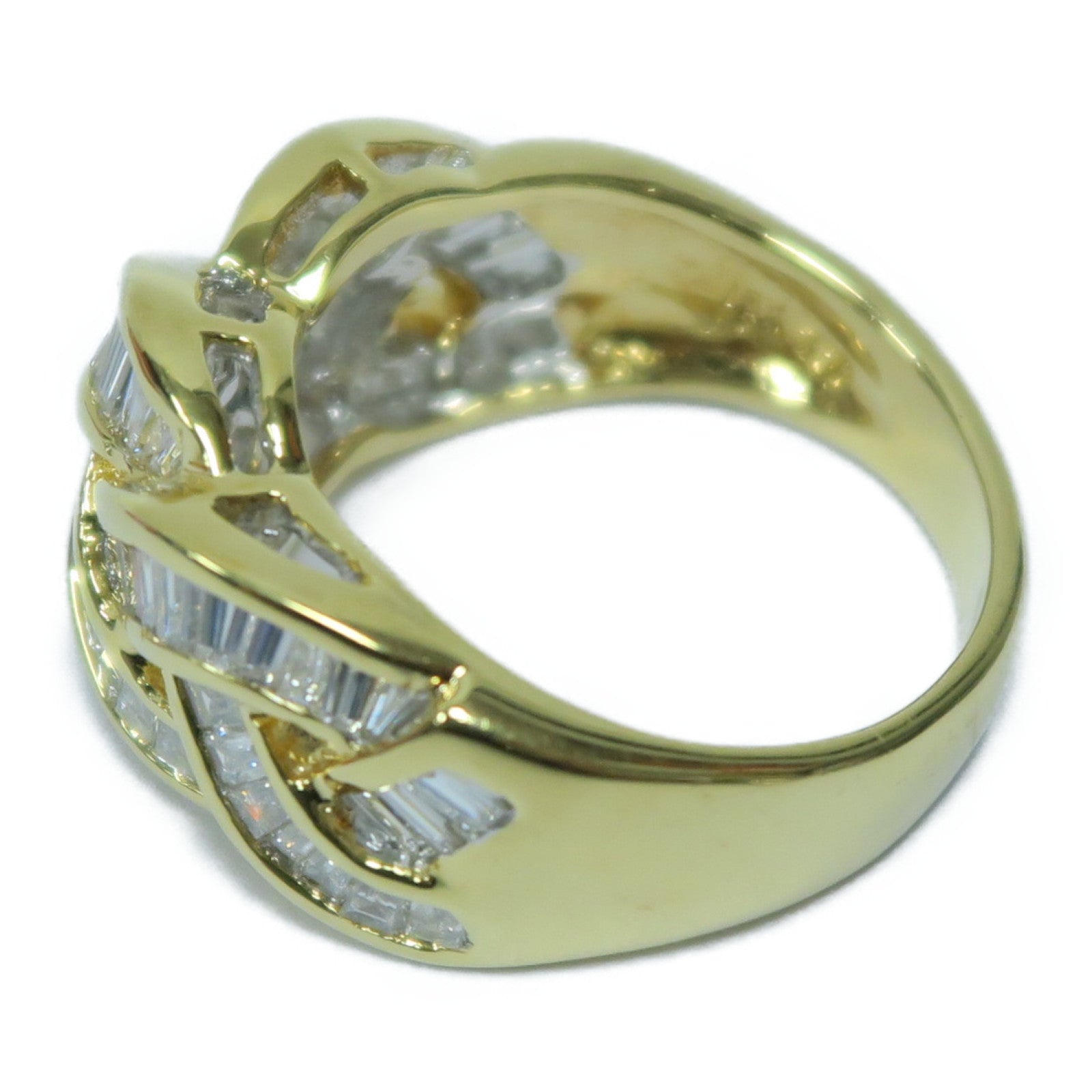 JEWELRY 18K黃金Diamond Ring鑽石戒指金色US#5.5
