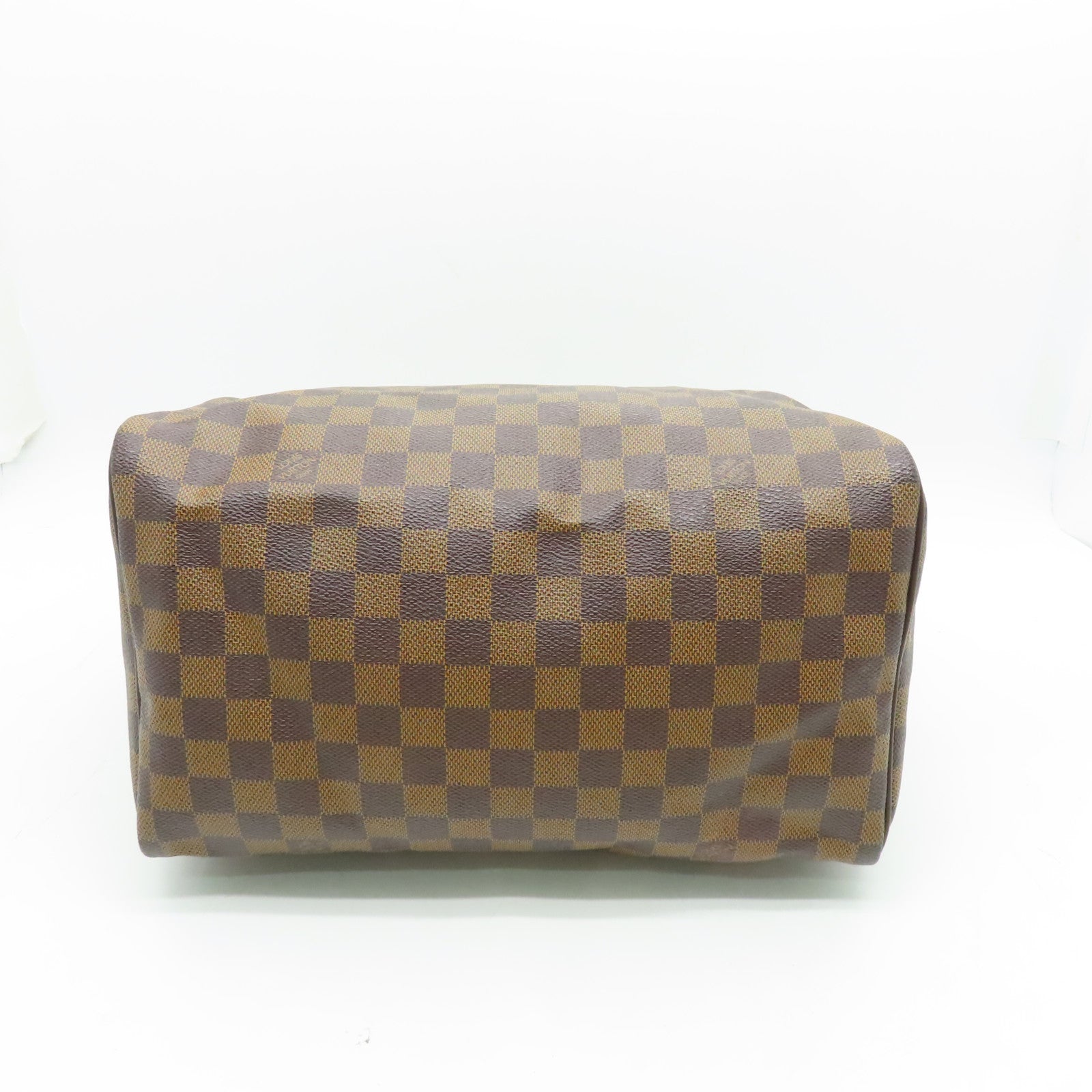 LOUIS VUITTON Damier Speedy 30金扣手挽袋啡色