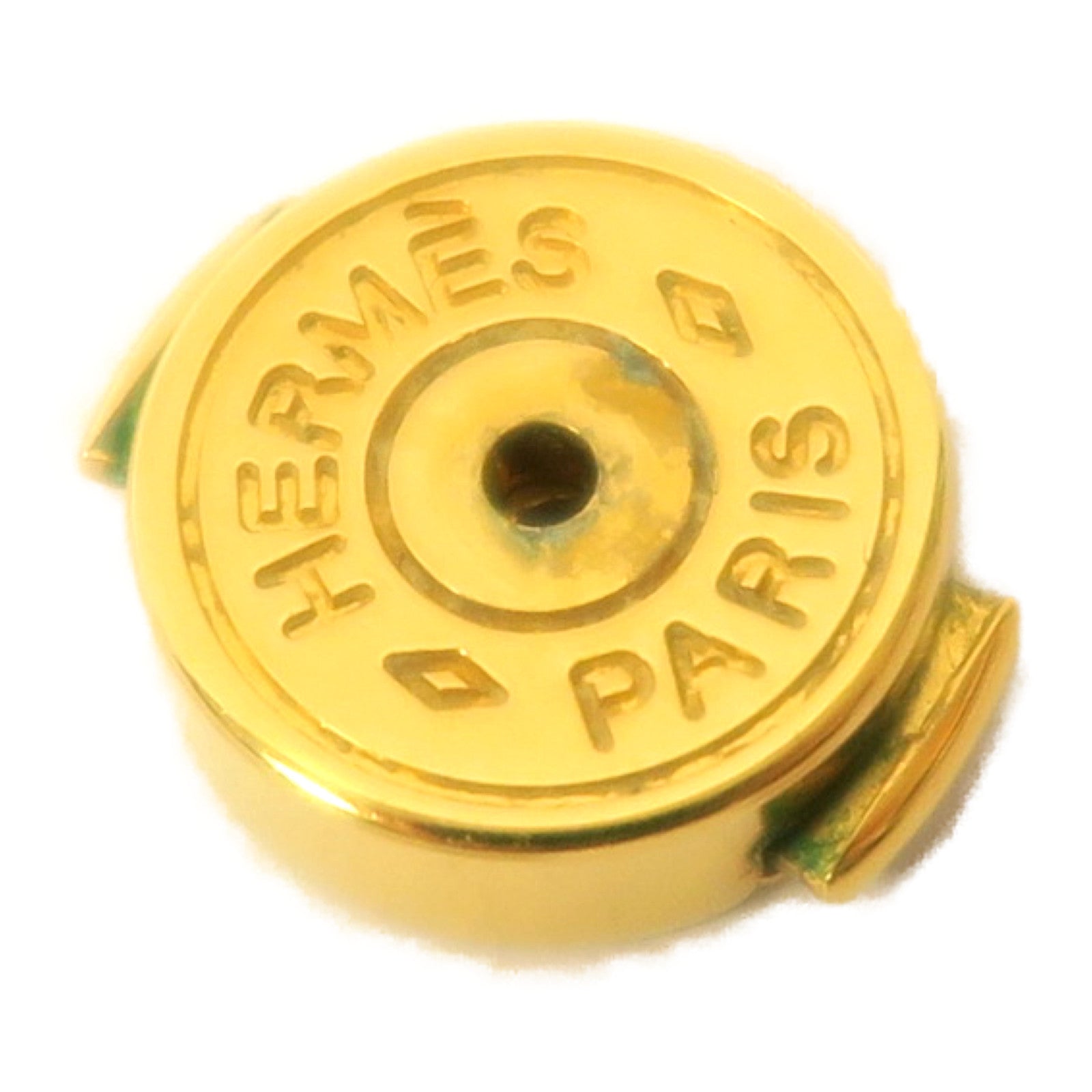 HERMES 金屬Pop H耳環啡色