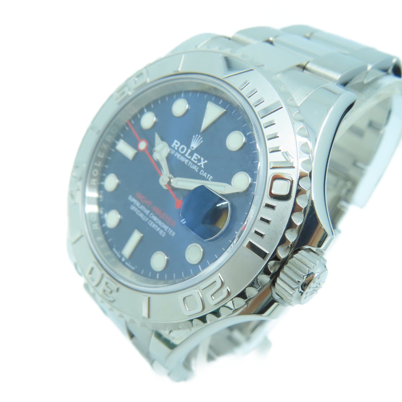 ROLEX Yacht Master 40mm鉑金不鏽鋼手錶自動機芯藍色