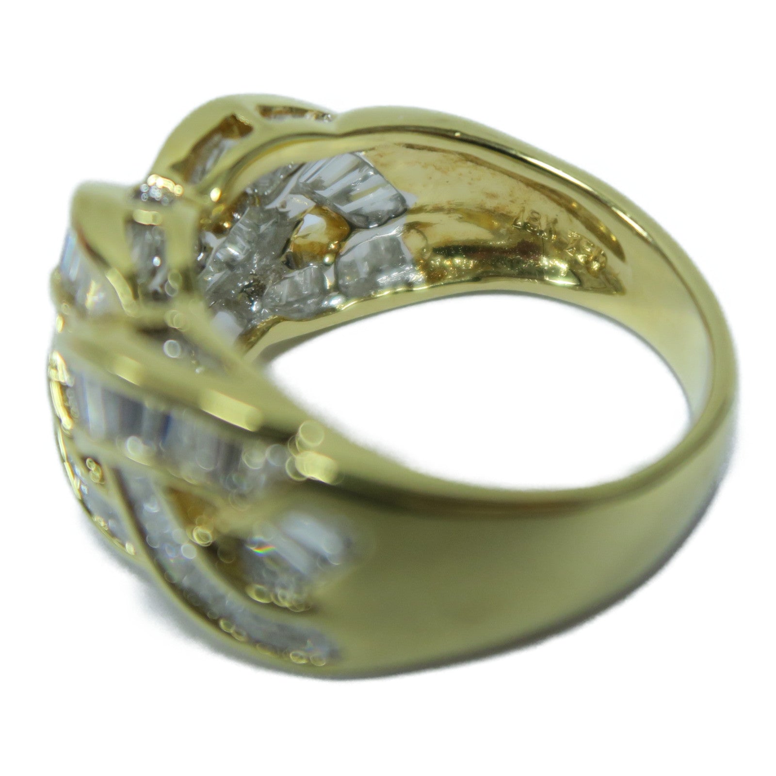 JEWELRY 18K黃金Diamond Ring鑽石戒指金色US#5.5