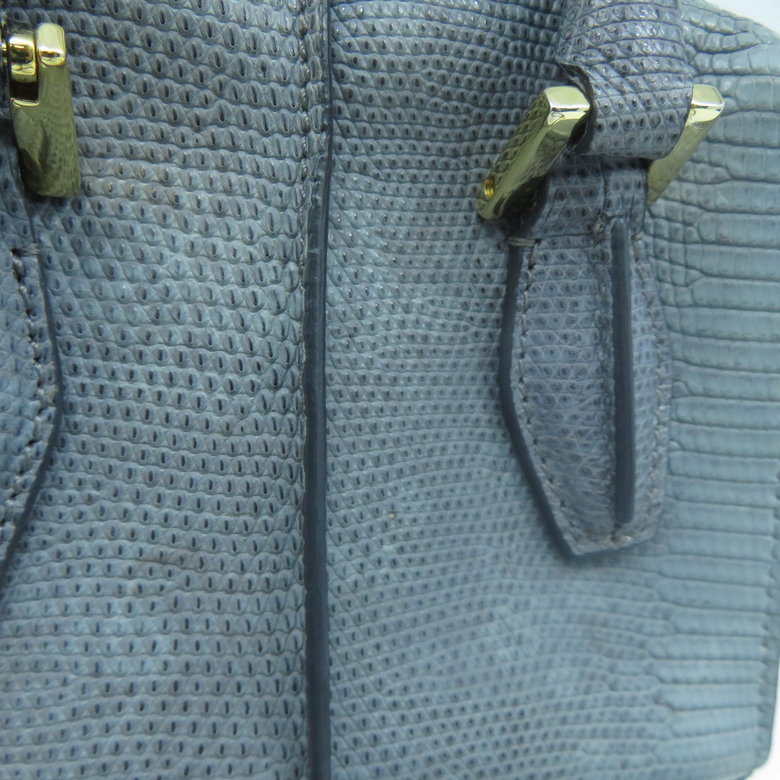 TOD’S 牛皮皮革2 Way Shoulder金扣手挽肩背兩用袋藍色