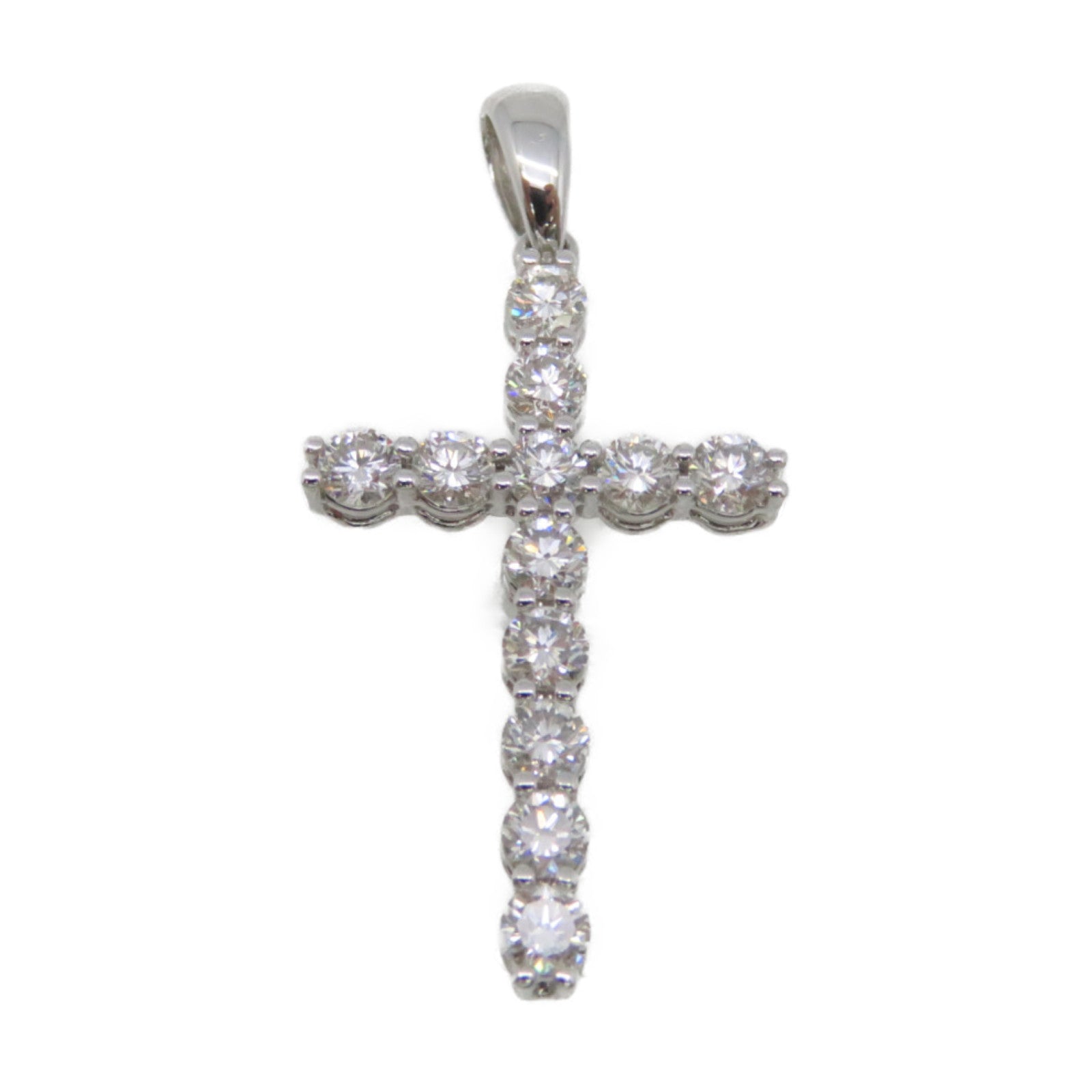 JEWELRY 18K白金/0.92ct钻石Diamond Pendant Top吊坠头扣