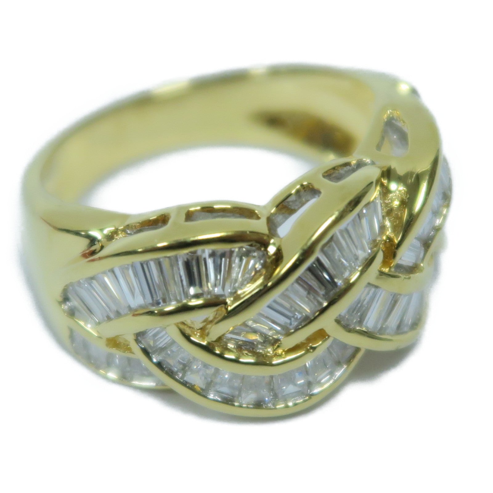 JEWELRY 18K黃金Diamond Ring鑽石戒指金色US#5.5