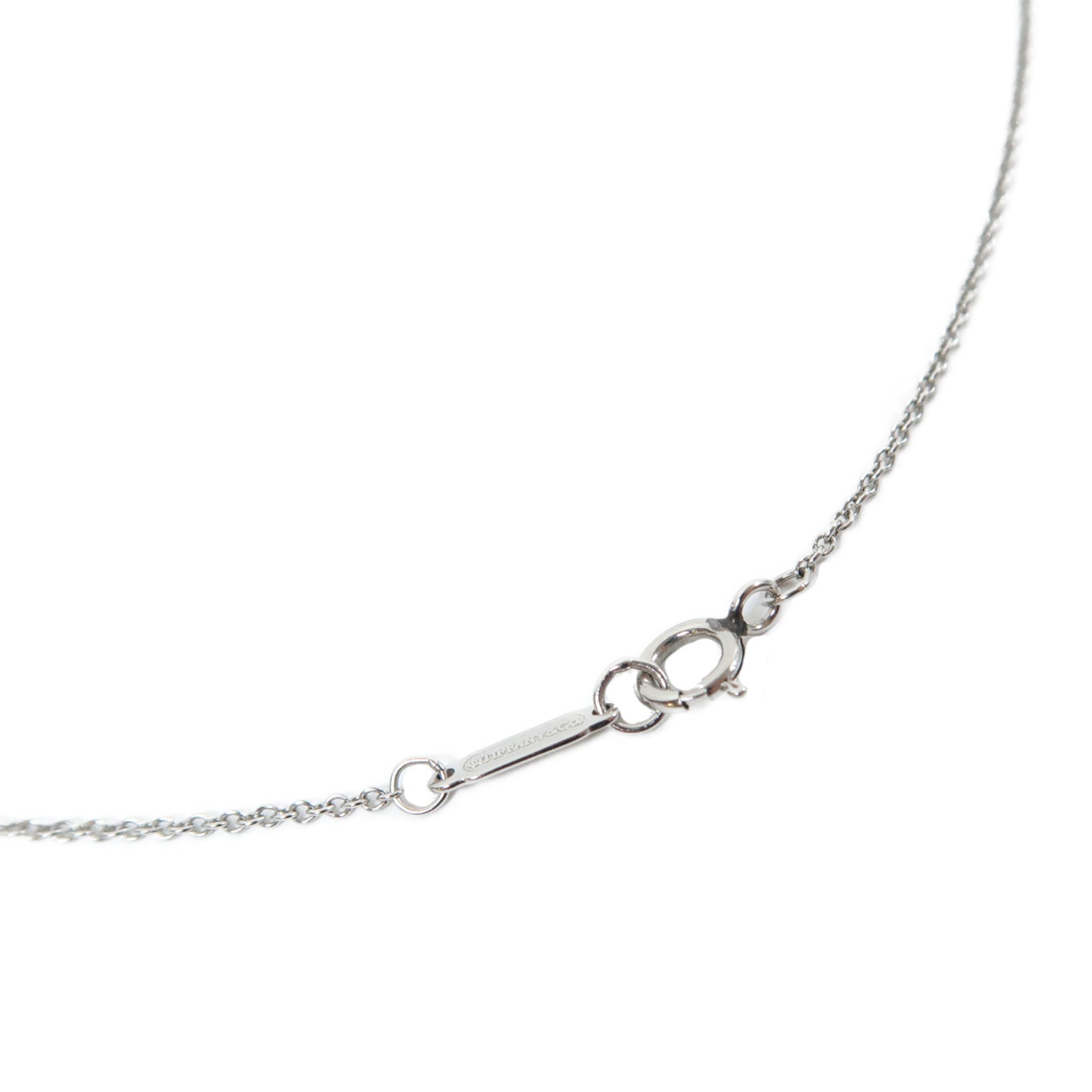 TIFFANY＆CO PT950鉑金Open Circle 0.23ct鑽石項鍊