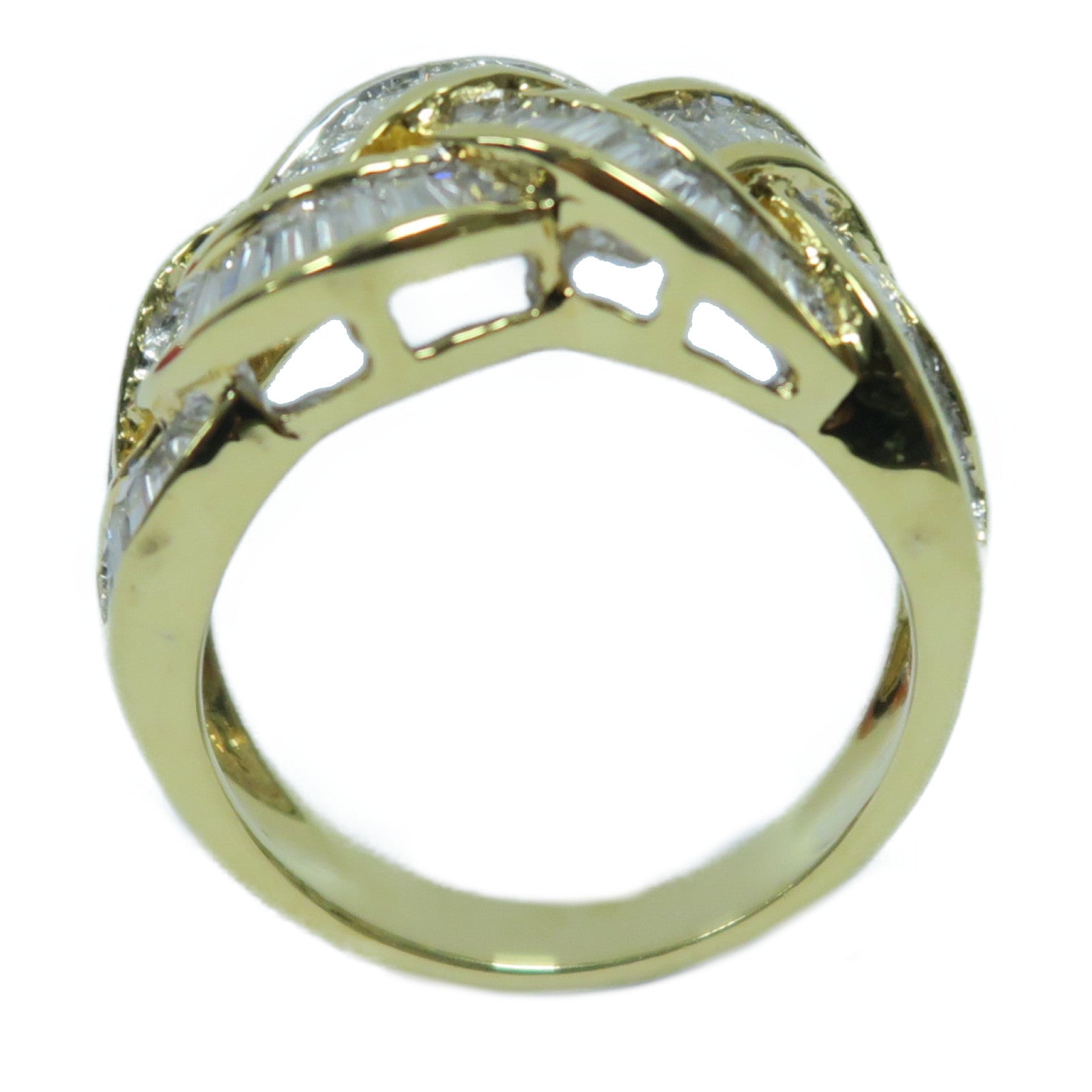 JEWELRY 18K黃金Diamond Ring鑽石戒指金色US#5.5