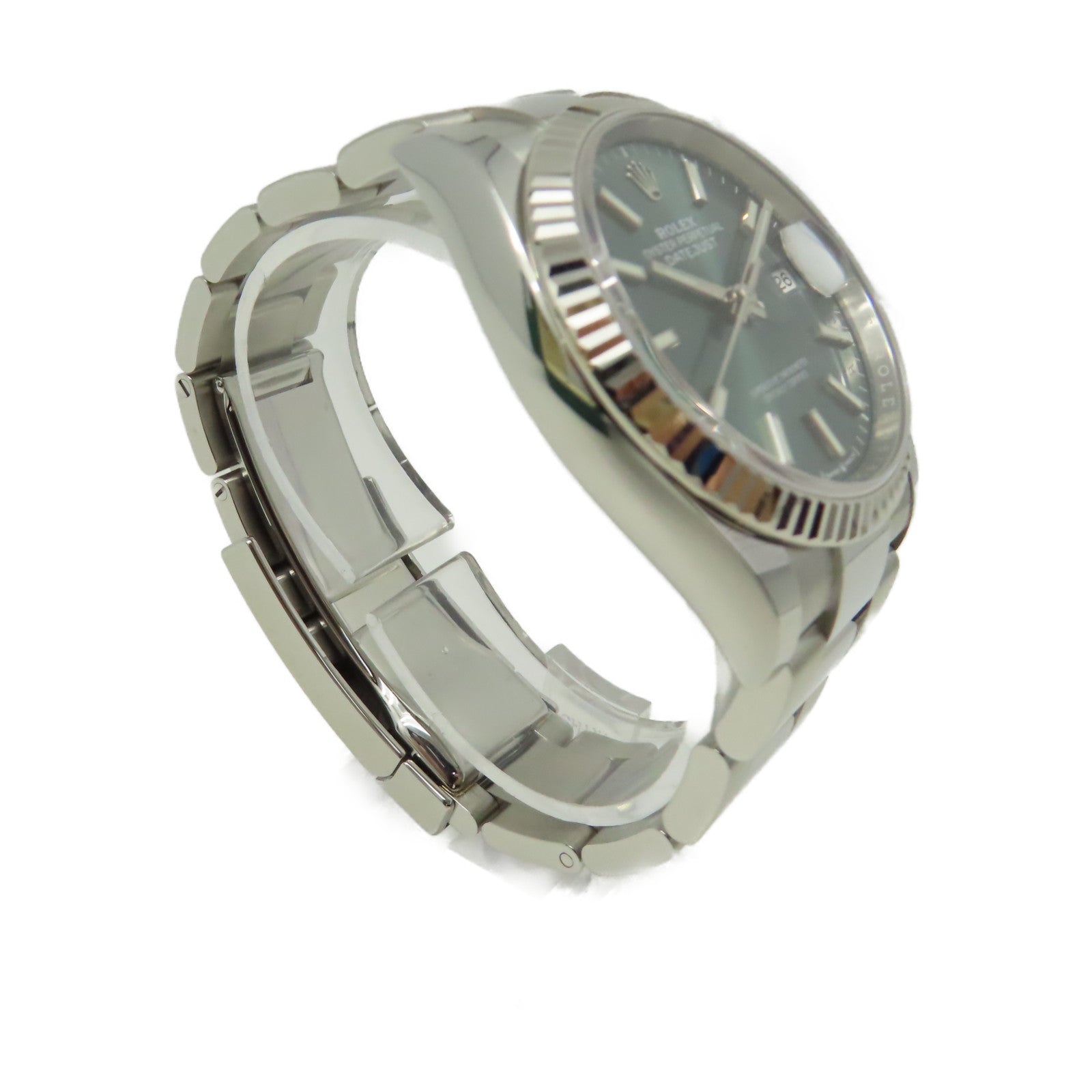 ROLEX Datejust 36mm 18K白金/不鏽鋼手錶自動機芯綠色