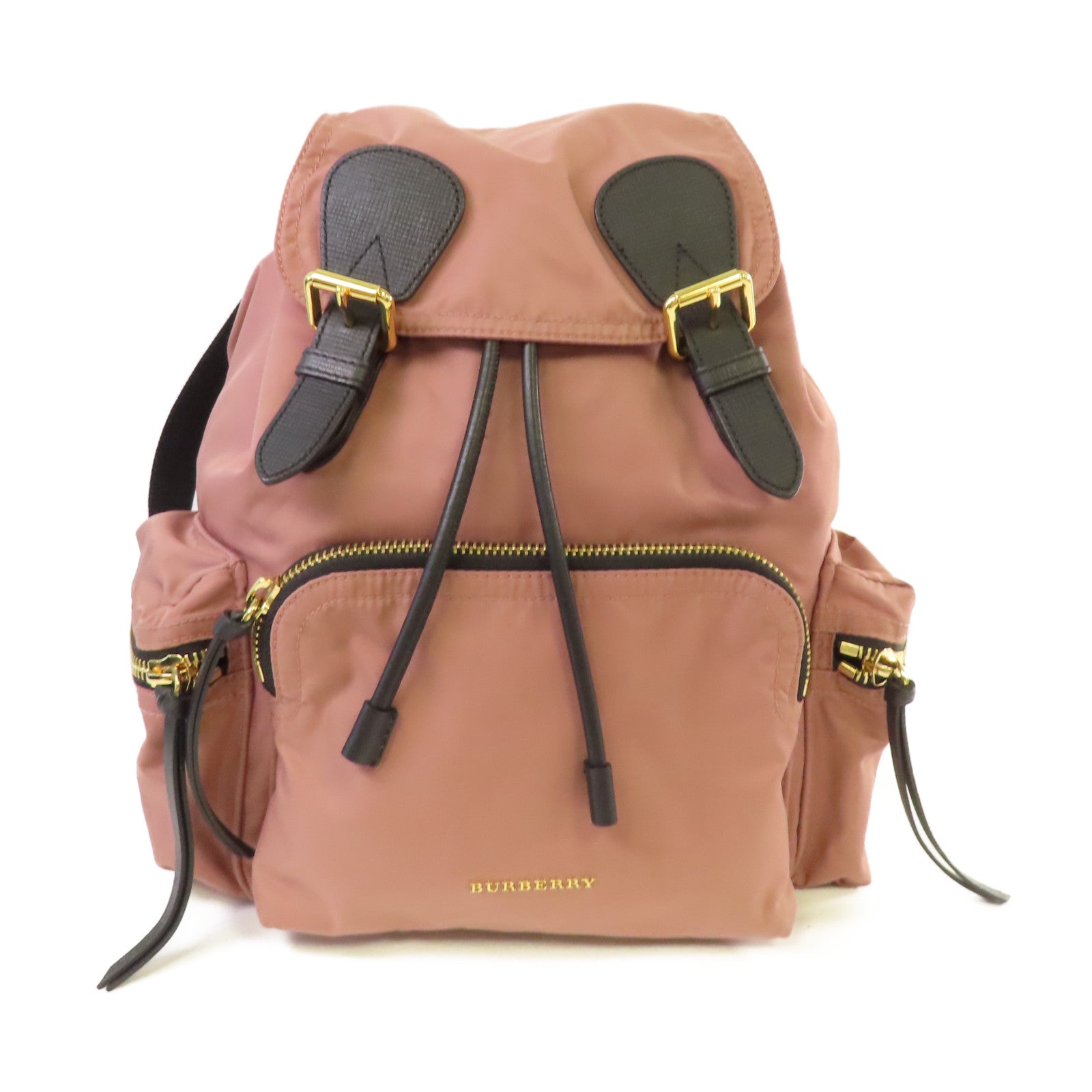 BURBERRY 尼龍Backpack金扣背包粉紅色