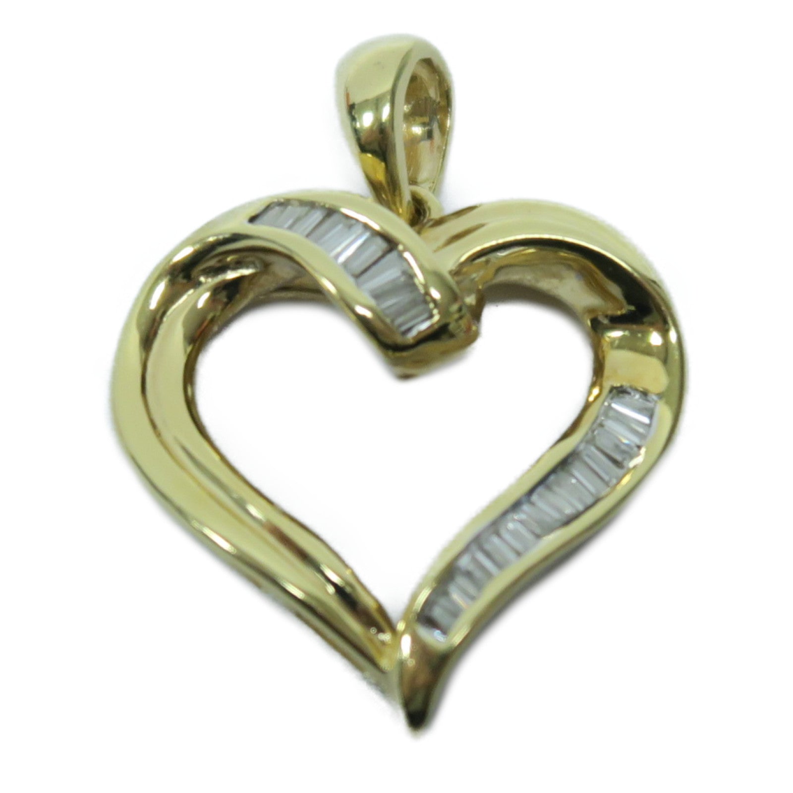 JEWELRY 18K黃金Diamond Pendant鑽石吊墜金色