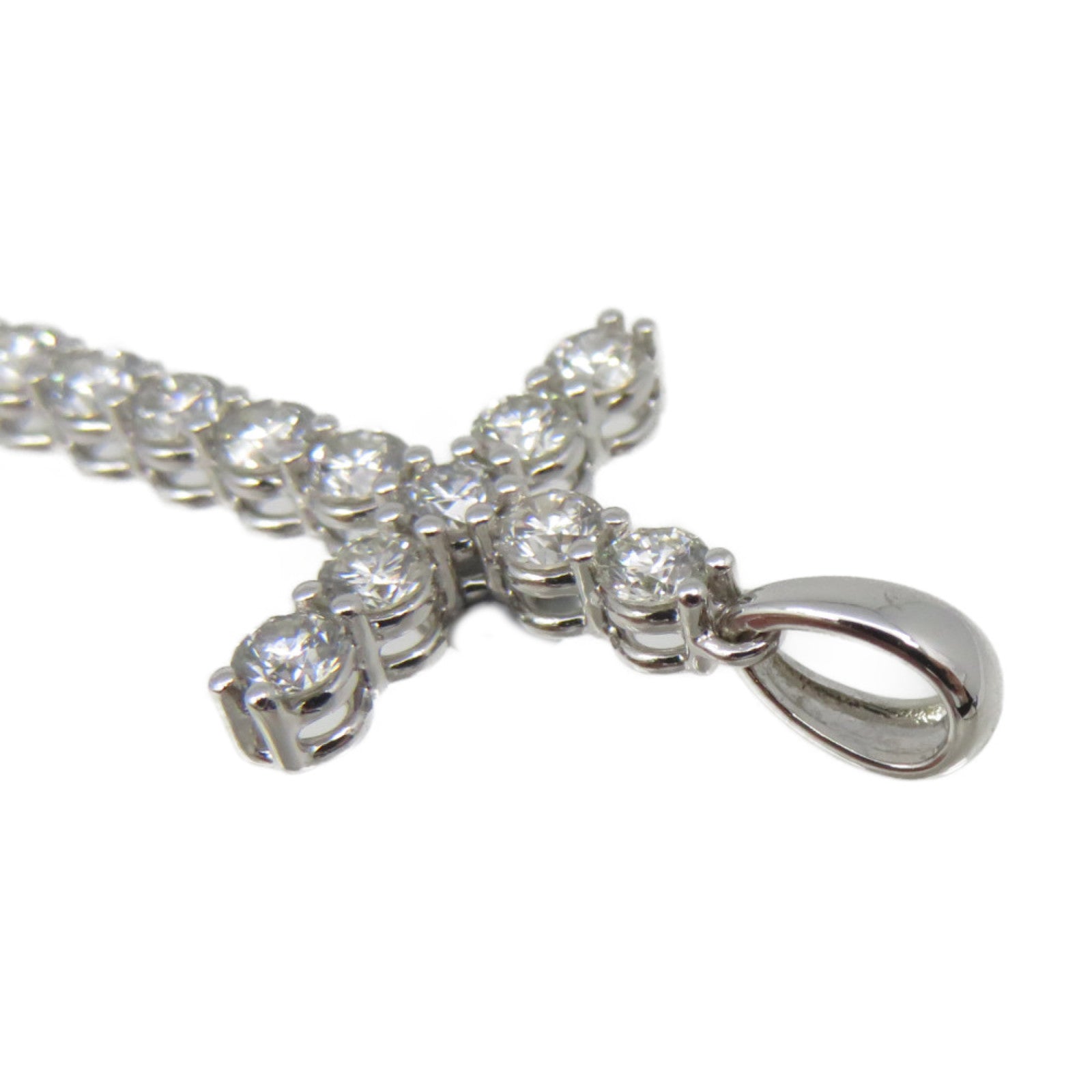 JEWELRY 18K白金/0.92ct钻石Diamond Pendant Top吊坠头扣