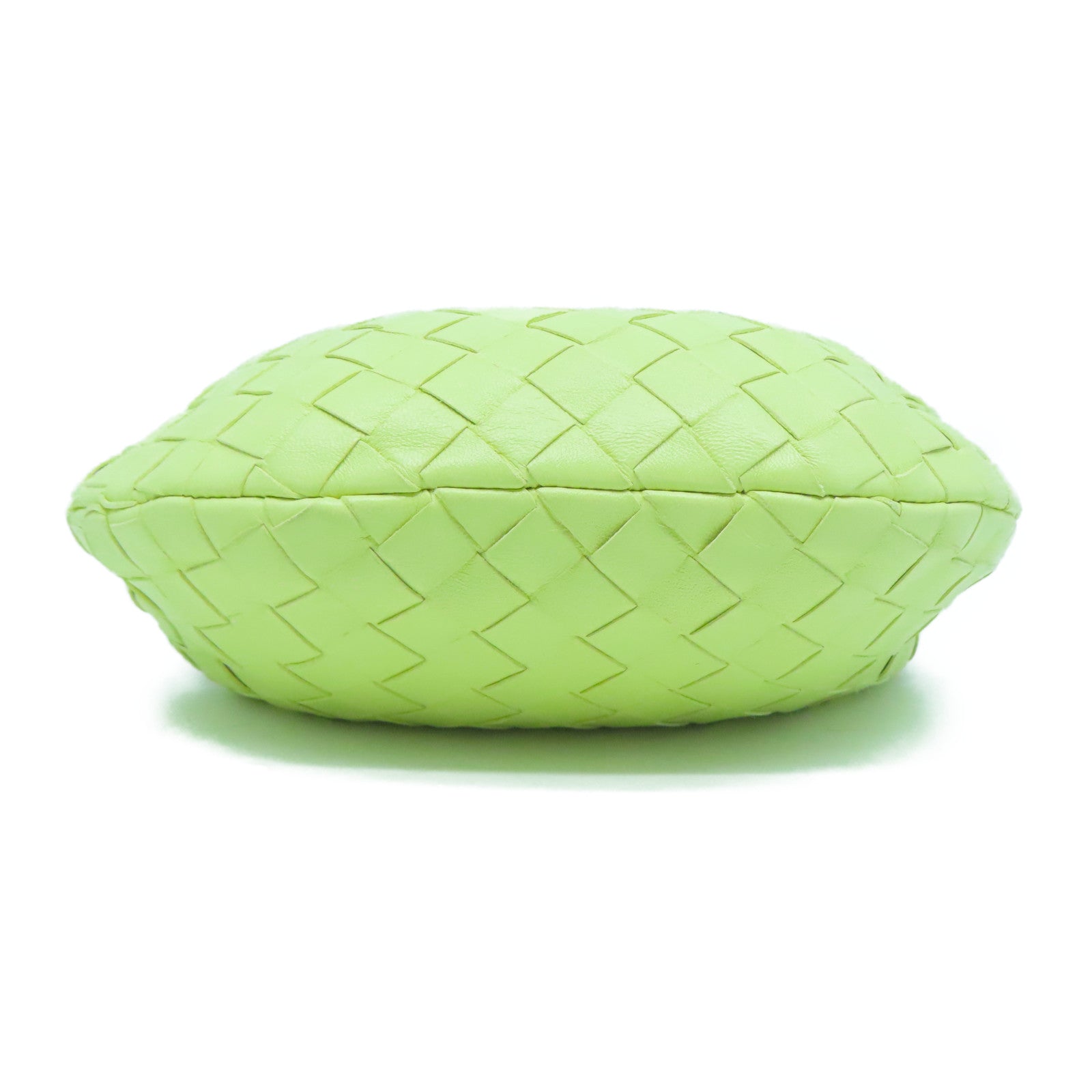 BOTTEGA VENETA 織紋皮革Hand Bag銀扣手挽袋黃色