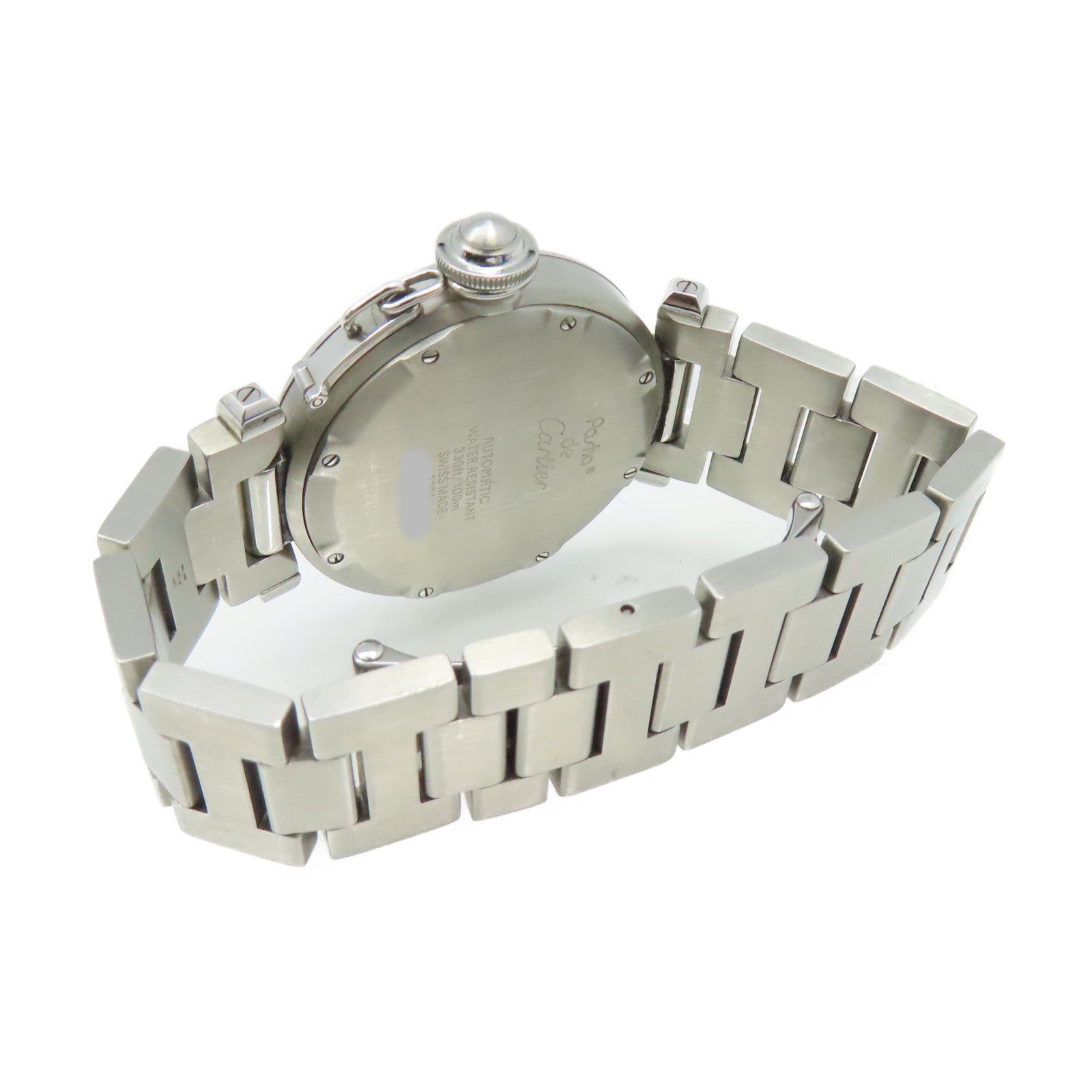 CARTIER Pasha Watch不鏽鋼自動機芯手錶淺啡色/銀色