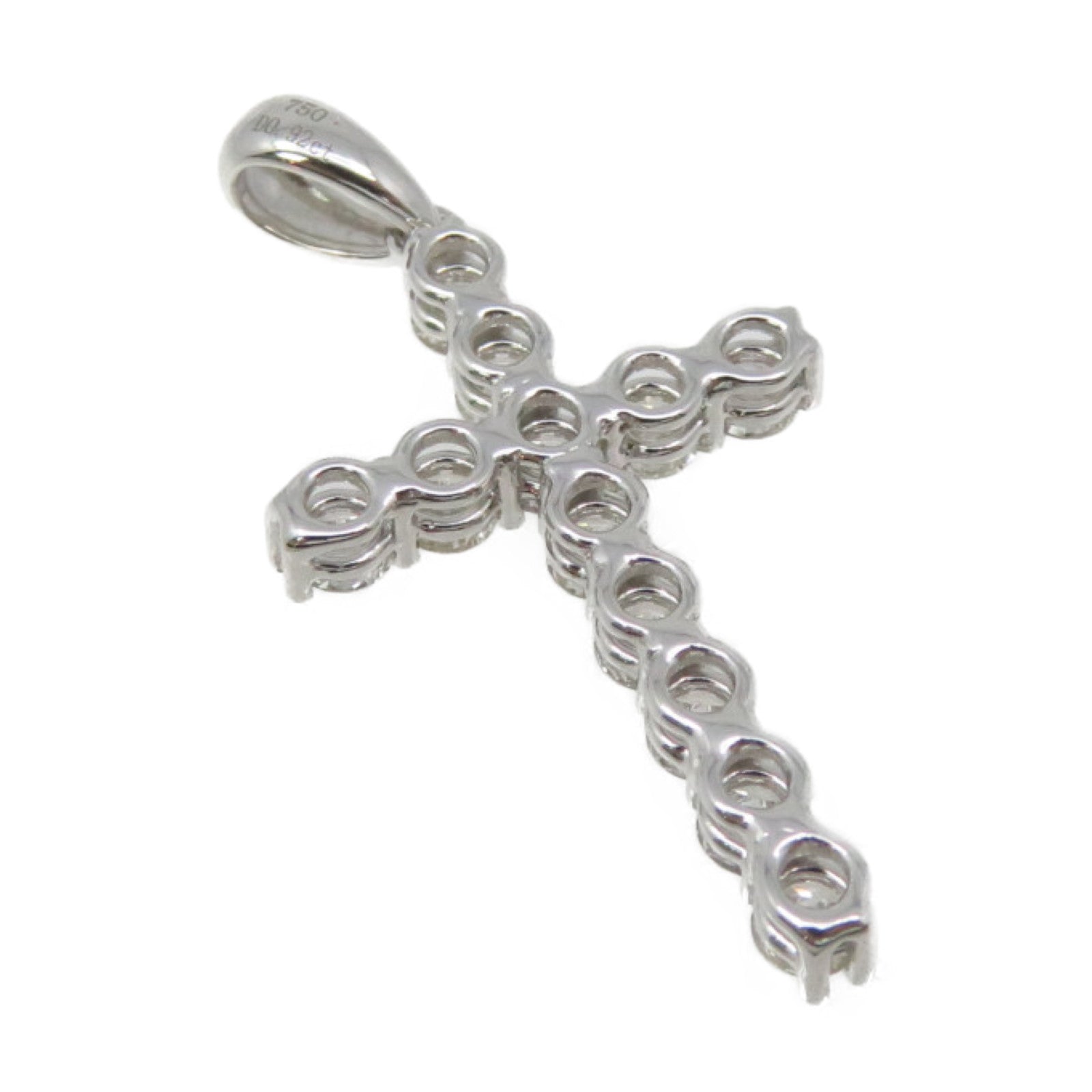 JEWELRY 18K白金/0.92ct钻石Diamond Pendant Top吊坠头扣
