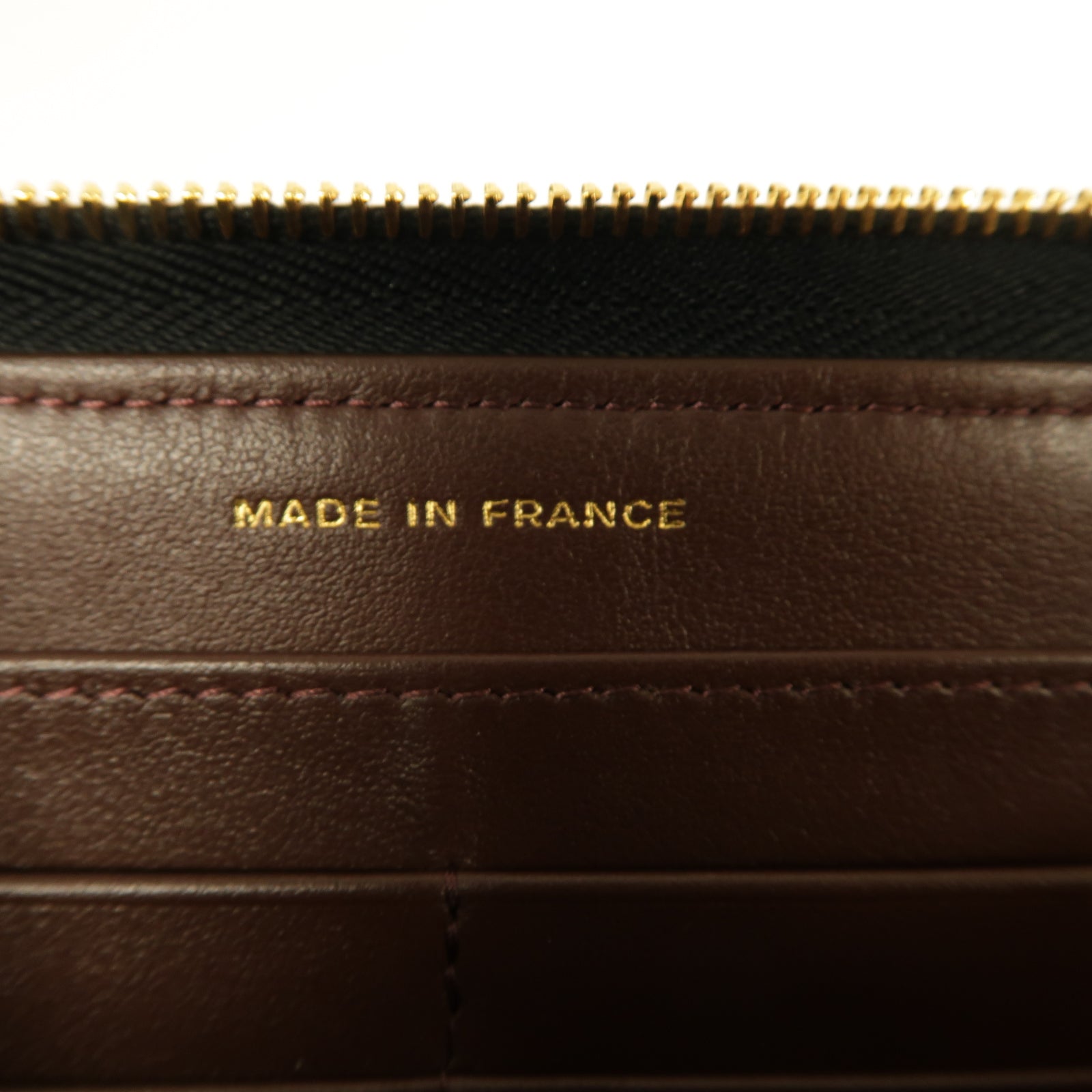 CHANEL 菱格Caviar皮革Long Zipped Wallet金扣長錢包黑色