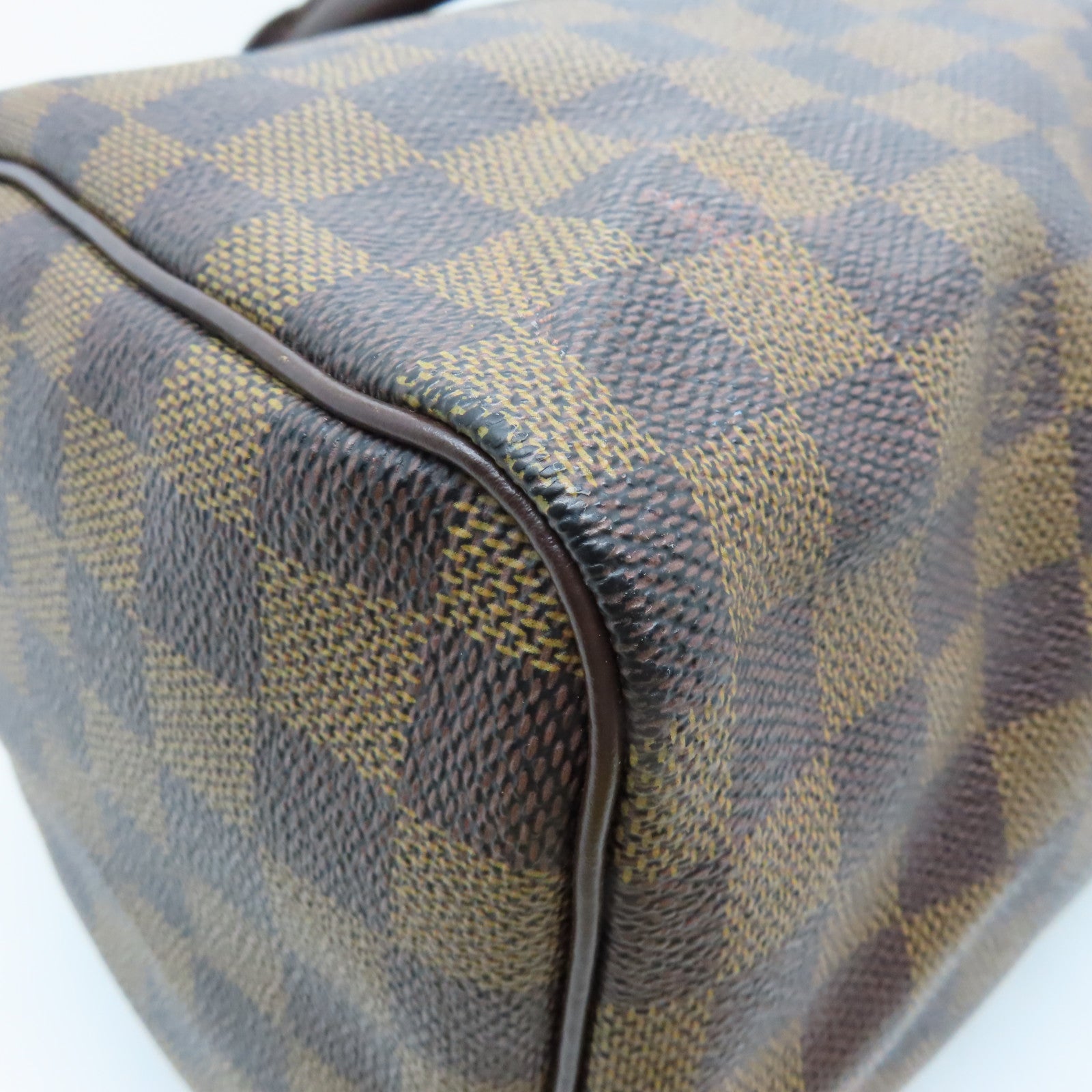 LOUIS VUITTON Damier Speedy 30金扣手挽袋啡色