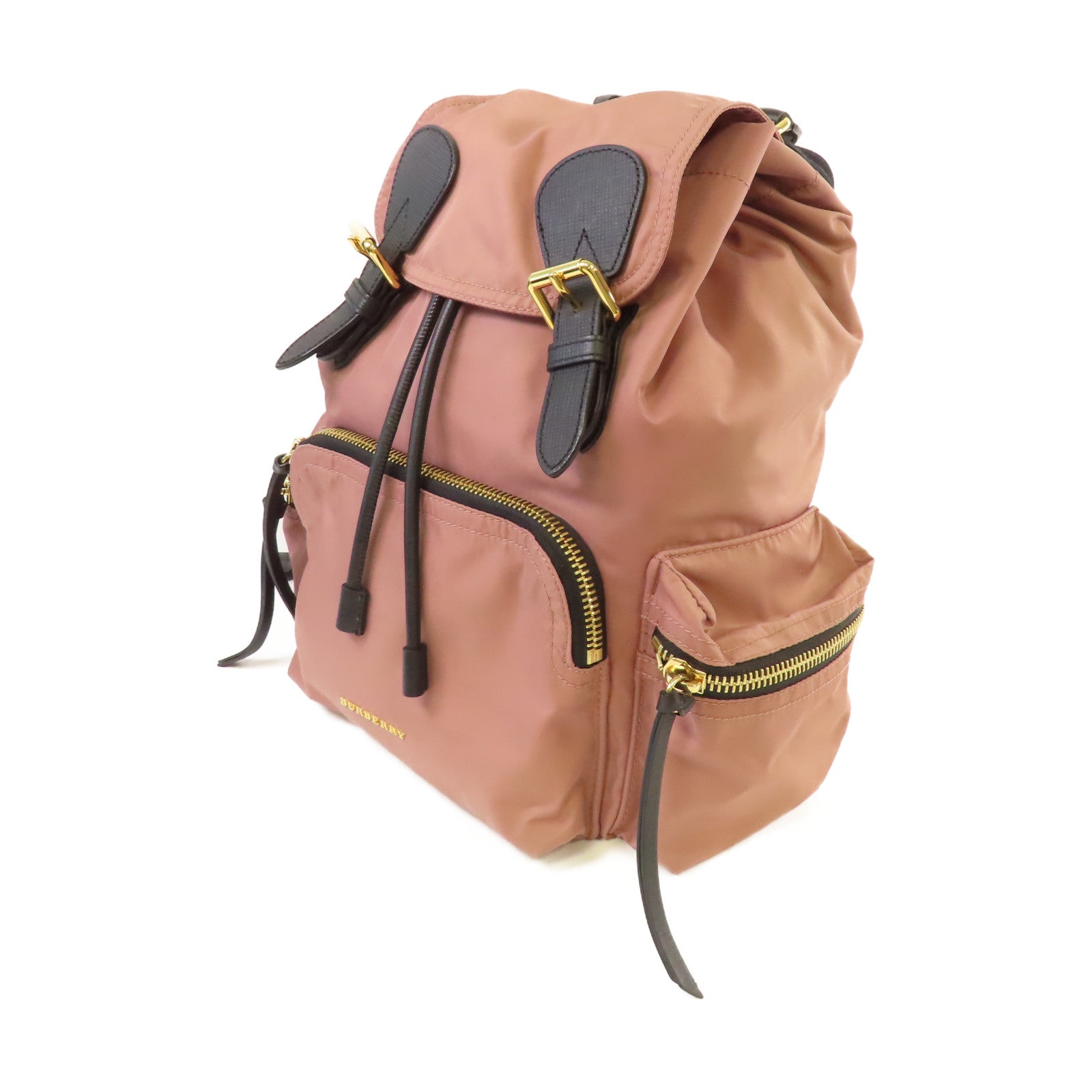 BURBERRY 尼龍Backpack金扣背包粉紅色