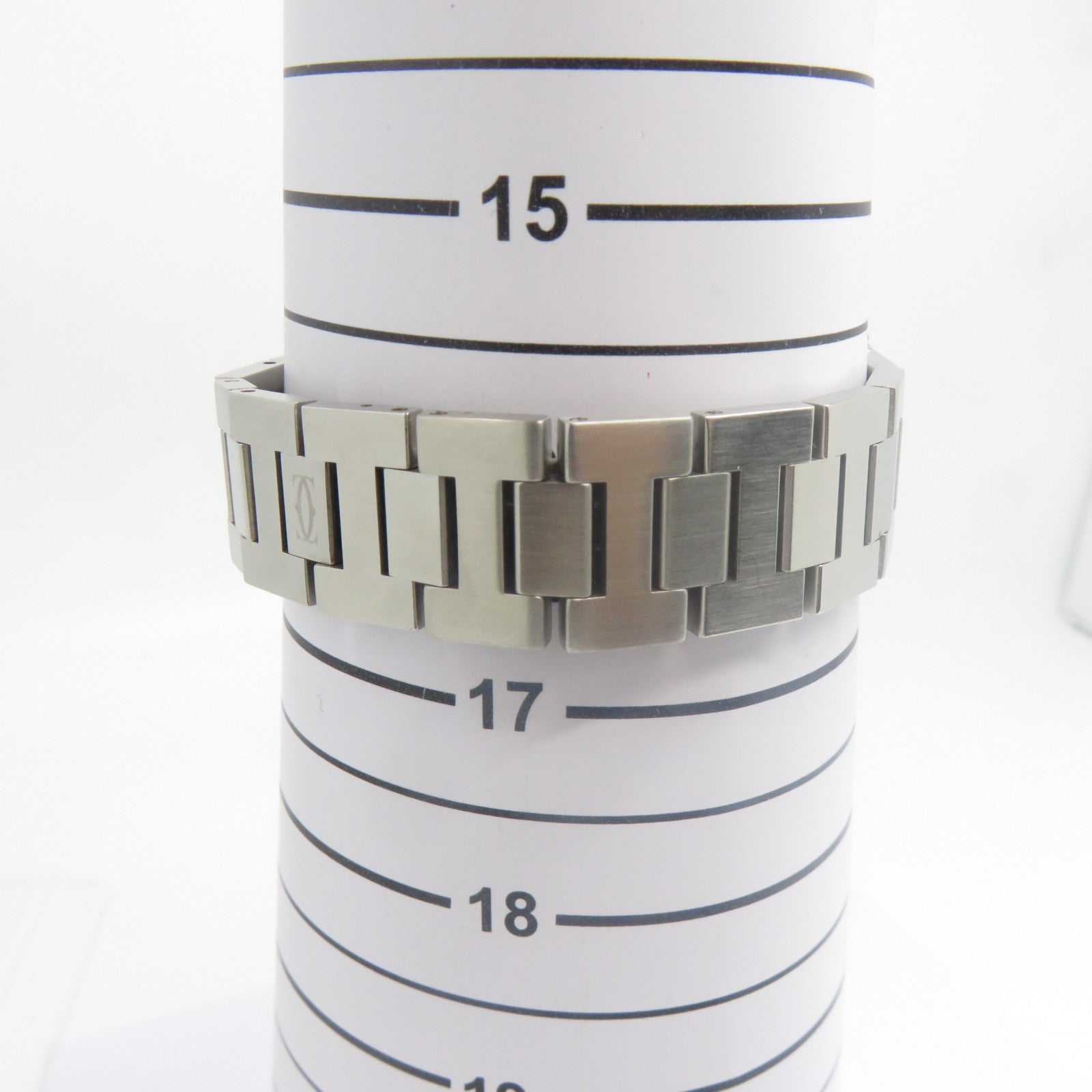 CARTIER Pasha C不鏽鋼手錶自動機芯鮭魚色