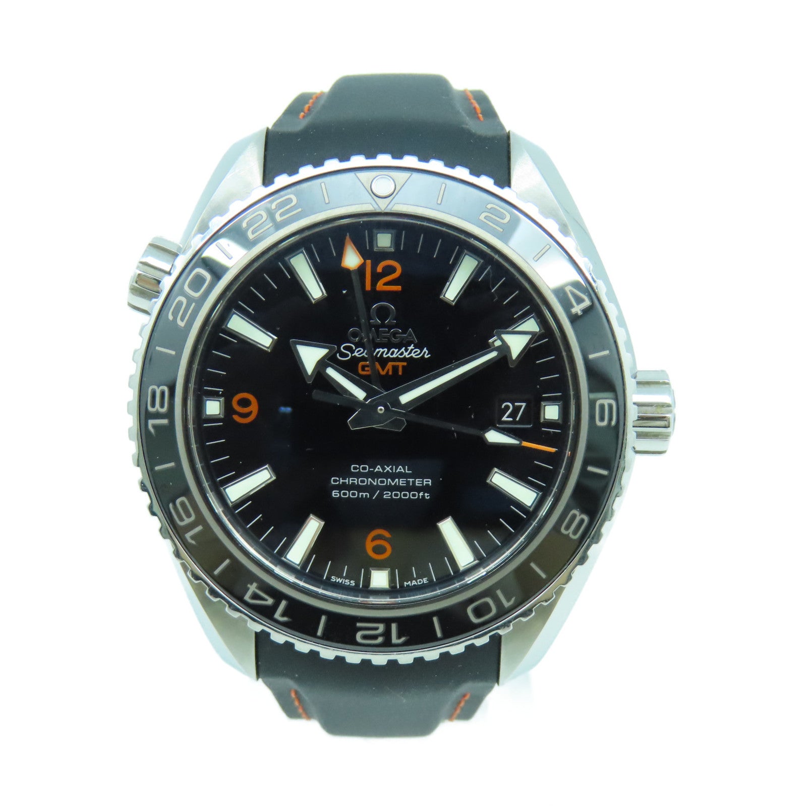 OMEGA 【激減優惠】Seamaster Planet Ocean不鏽鋼手錶自動機芯黑色