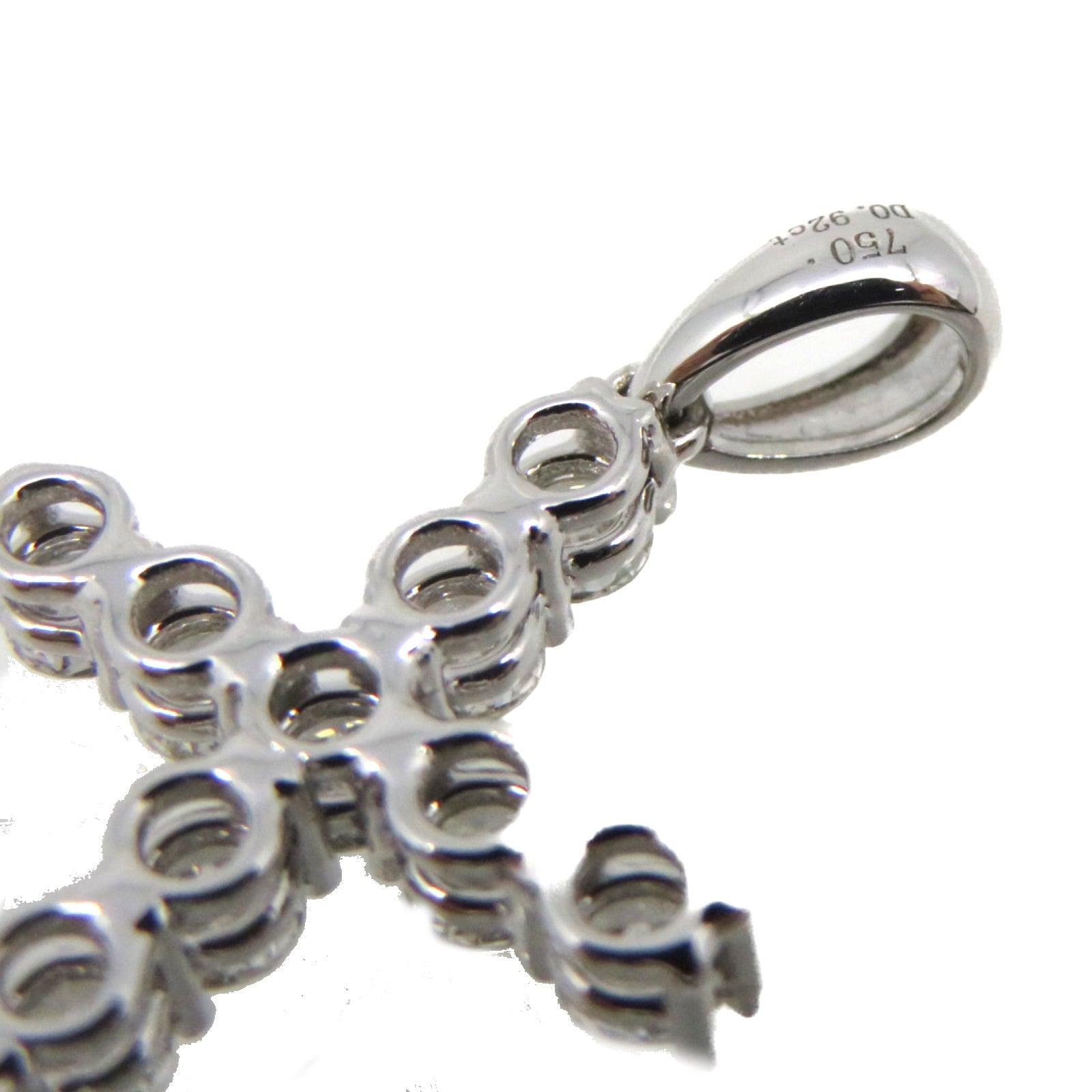 JEWELRY 18K白金/0.92ct钻石Diamond Pendant Top吊坠头扣