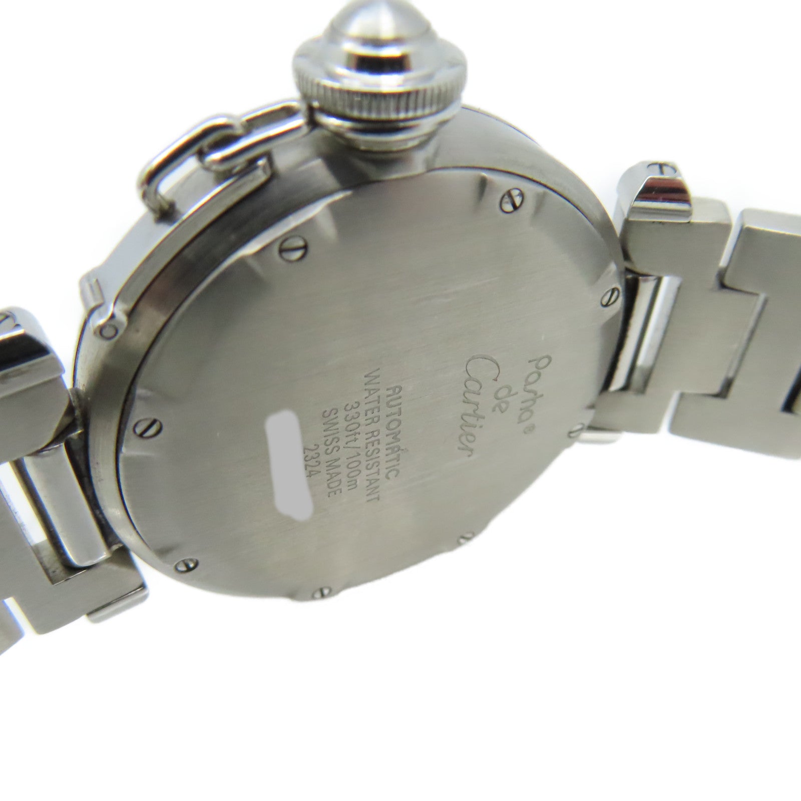 CARTIER Pasha Watch不鏽鋼自動機芯手錶淺啡色/銀色