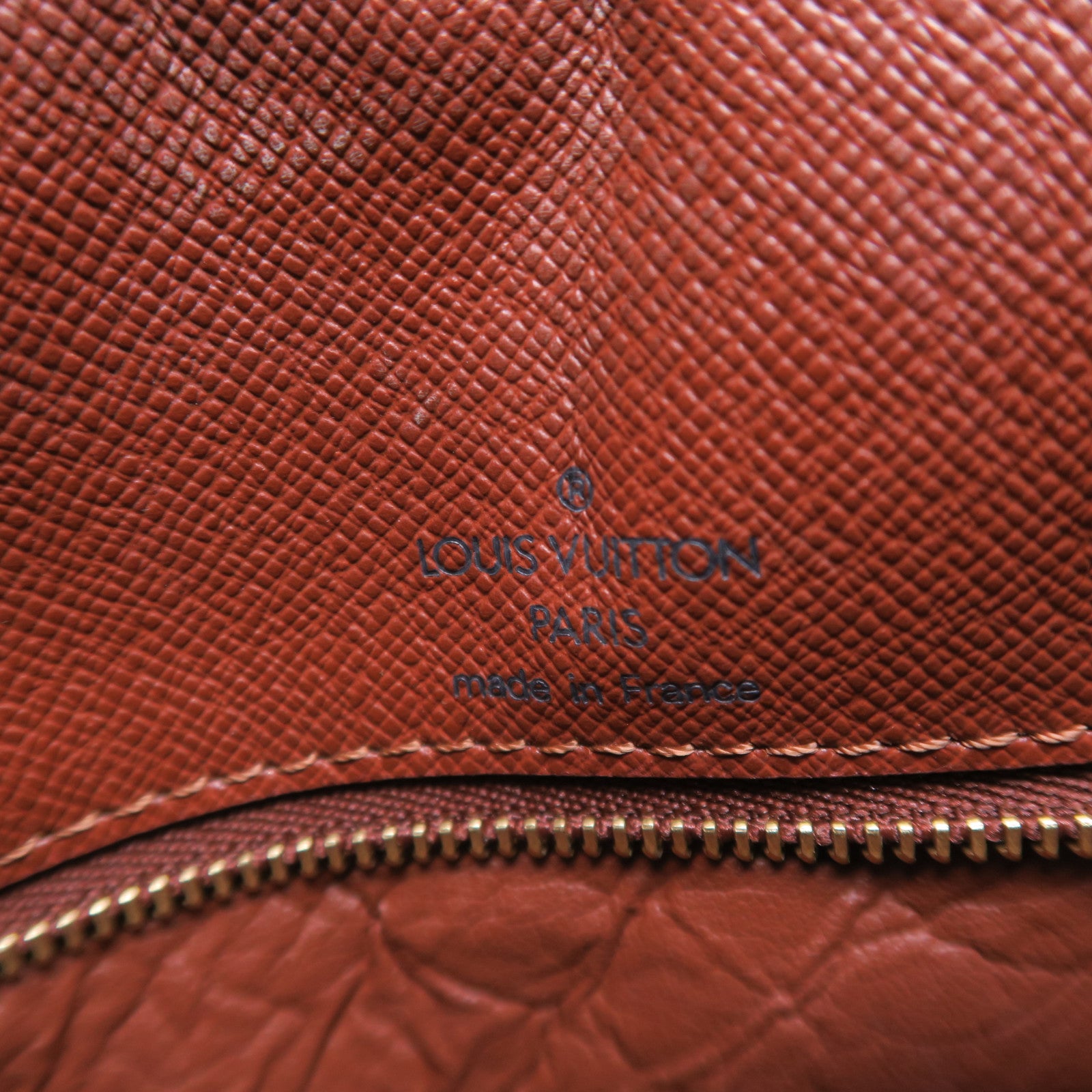 LOUIS VUITTON Monogram Boulogne金扣肩背袋棕色