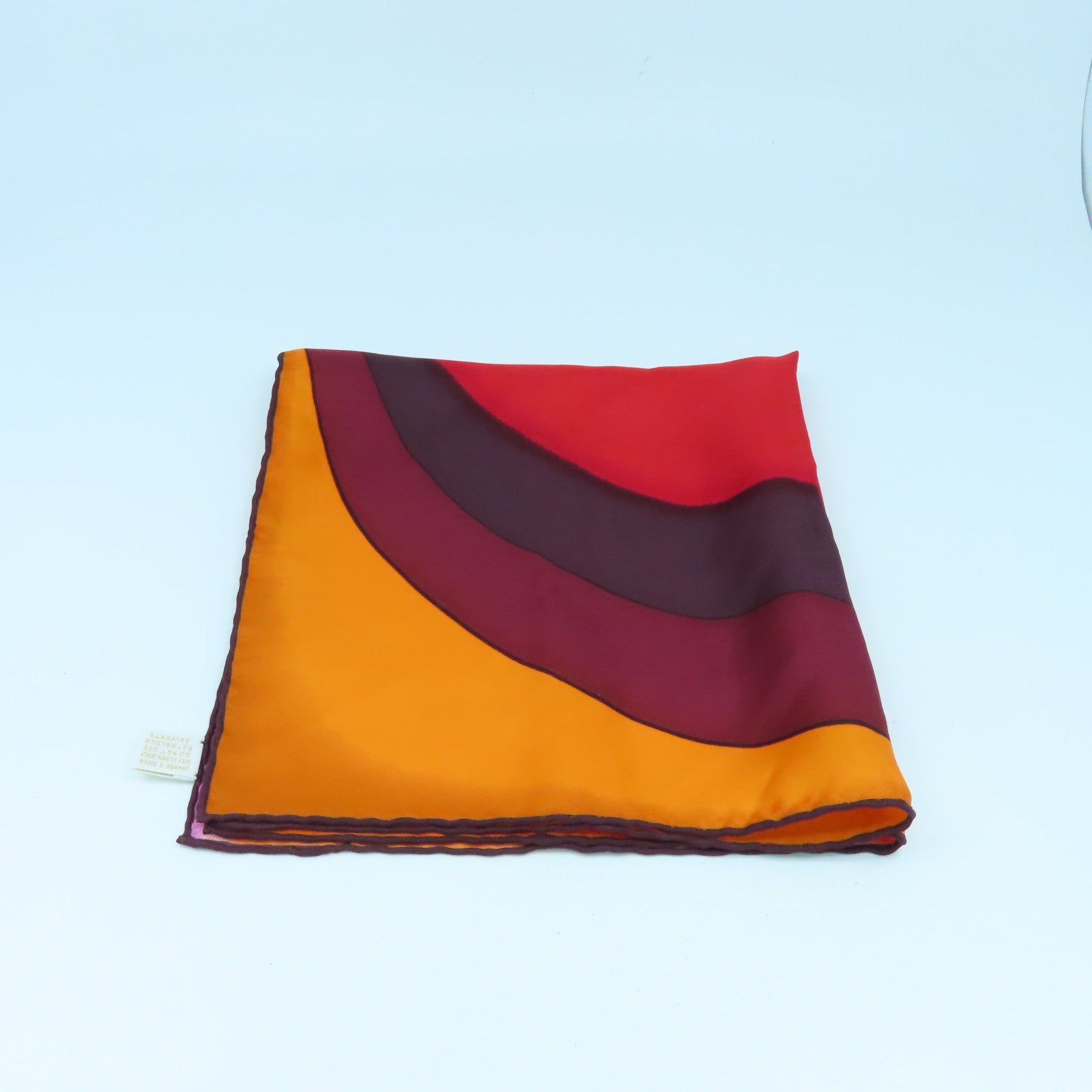 GUCCI 絲質Scarf 45x45絲巾紅色/橙色/啡色