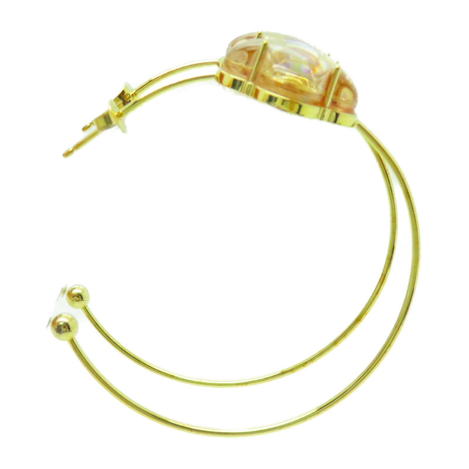 LOUIS VUITTON PVC/金屬Earrings耳環金色