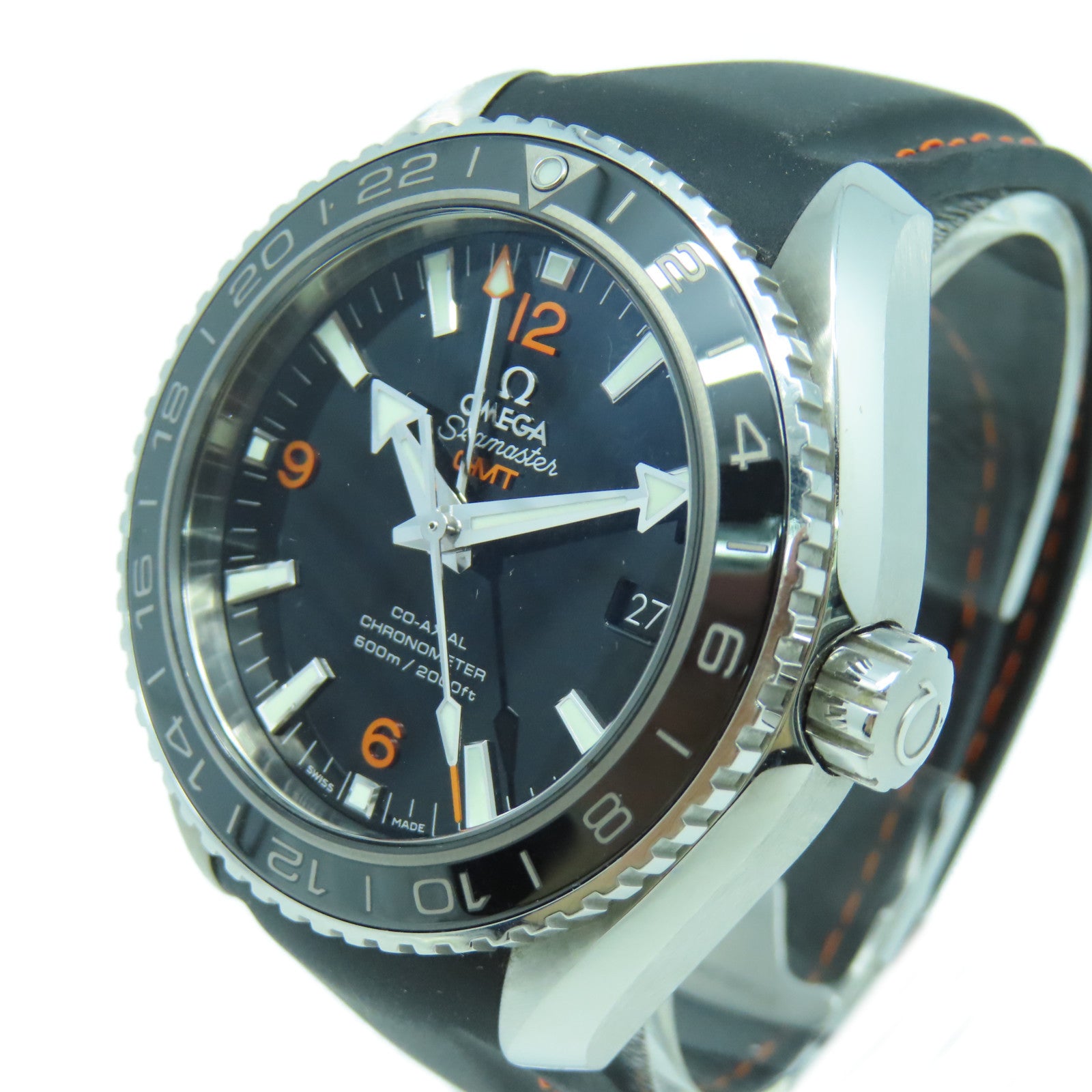 OMEGA 【激減優惠】Seamaster Planet Ocean不鏽鋼手錶自動機芯黑色
