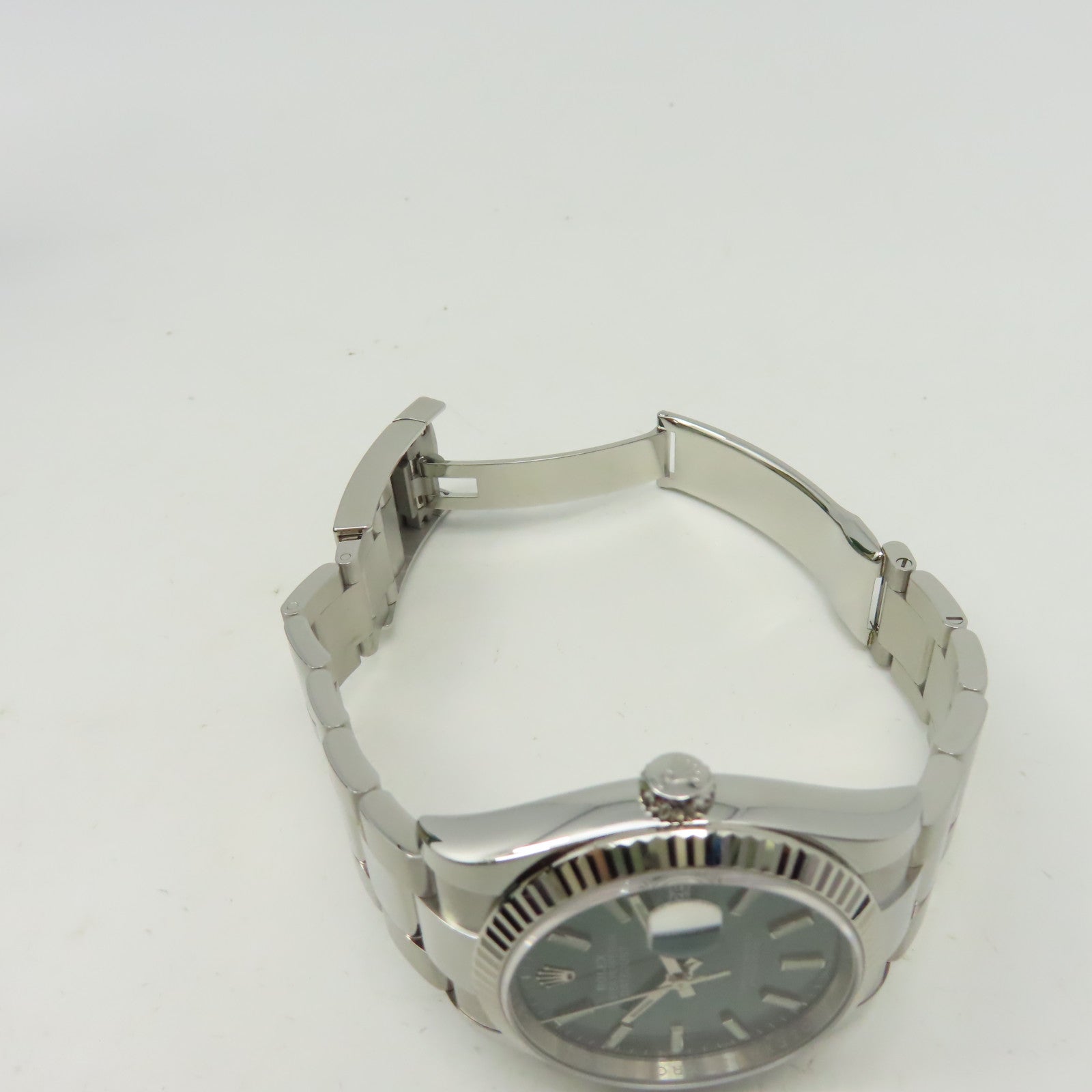 ROLEX Datejust 36mm 18K白金/不鏽鋼手錶自動機芯綠色